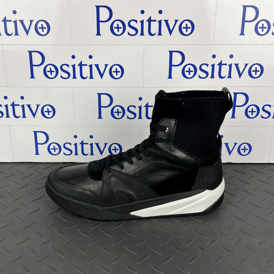 Buscemi 150MM Sock Barneys Black Leather Sneakers | Positivo Clothing
