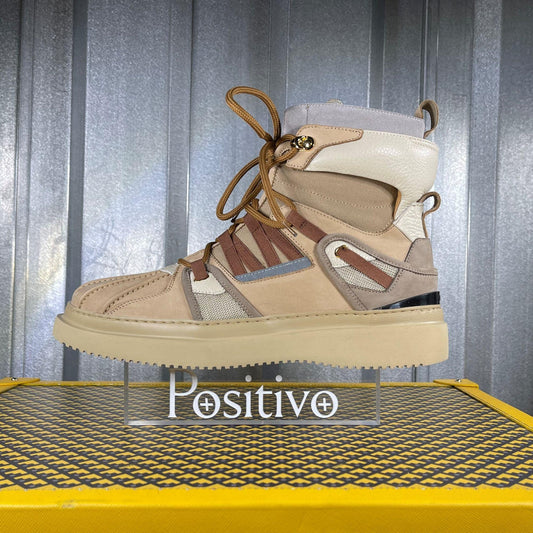 Buscemi Duck Boot Tan Suede Boots