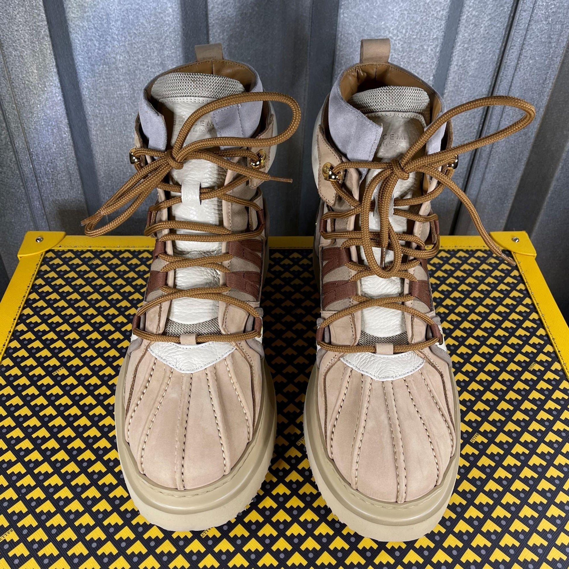 Buscemi Duck Boot Tan Suede Boots | Positivo Clothing