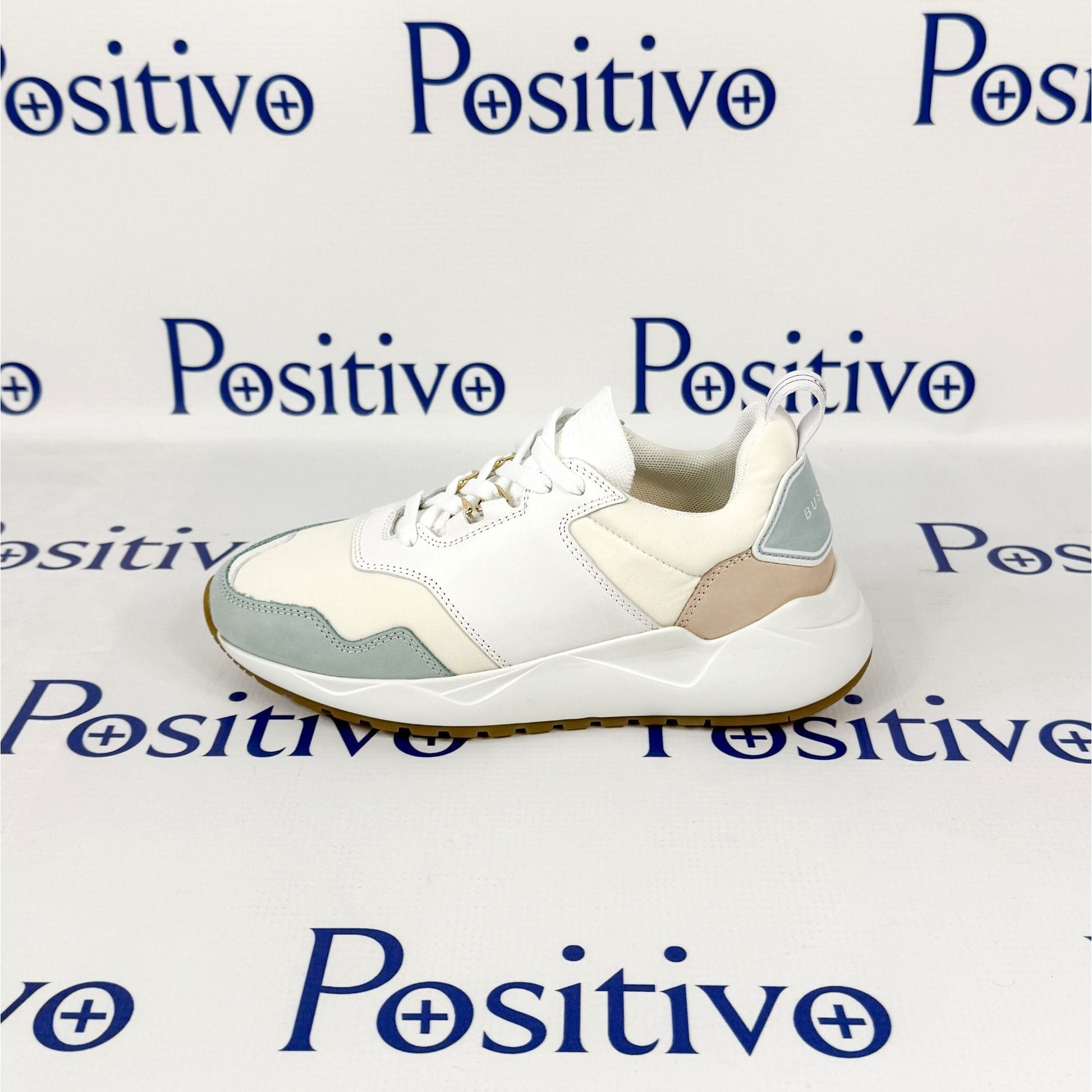 Buscemi Ventura Light Blue Trio Leather Sneakers | Positivo Clothing