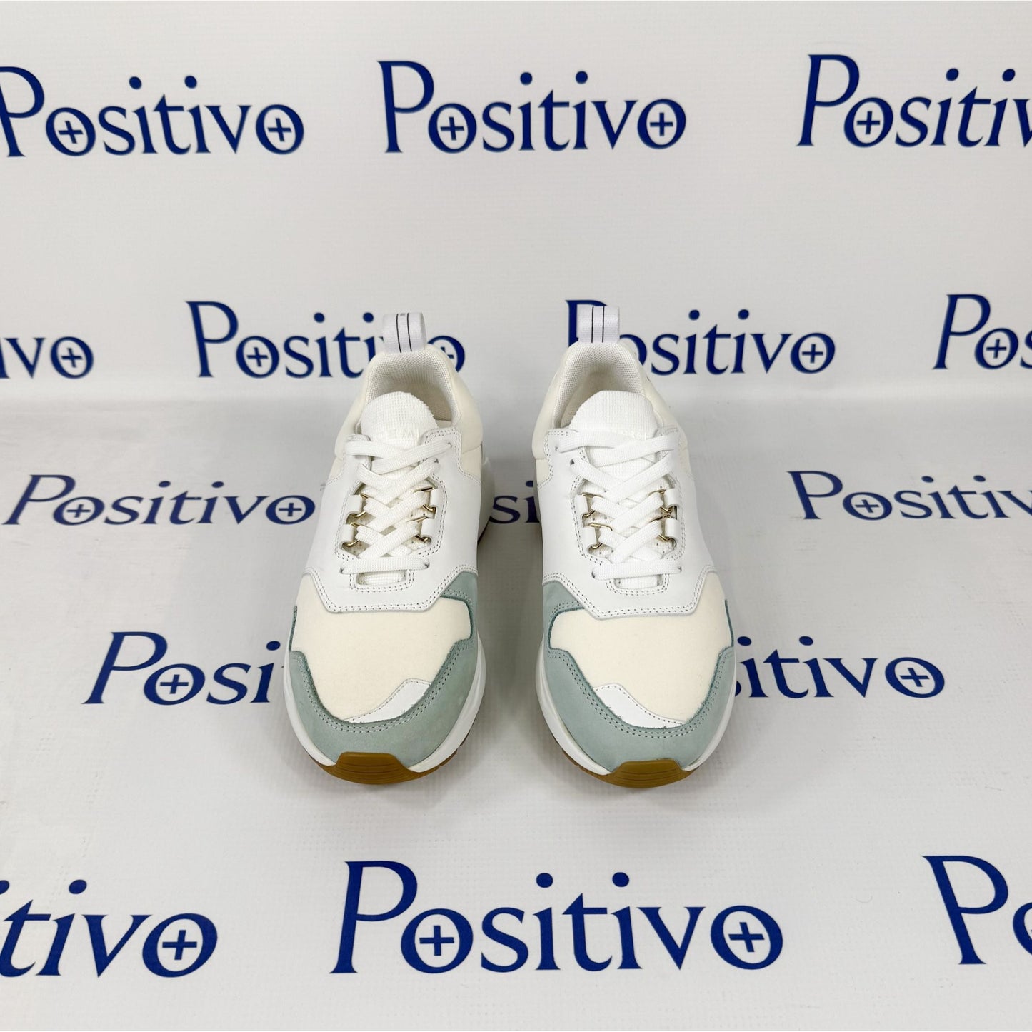 Buscemi Ventura Light Blue Trio Leather Sneakers | Positivo Clothing