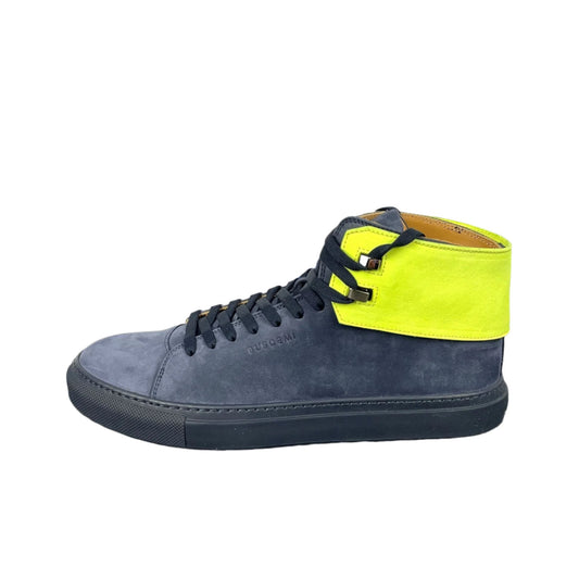 Buscemi Mens 100MM Flap Navy Nubuck Sneakers Sample | Positivo Clothing