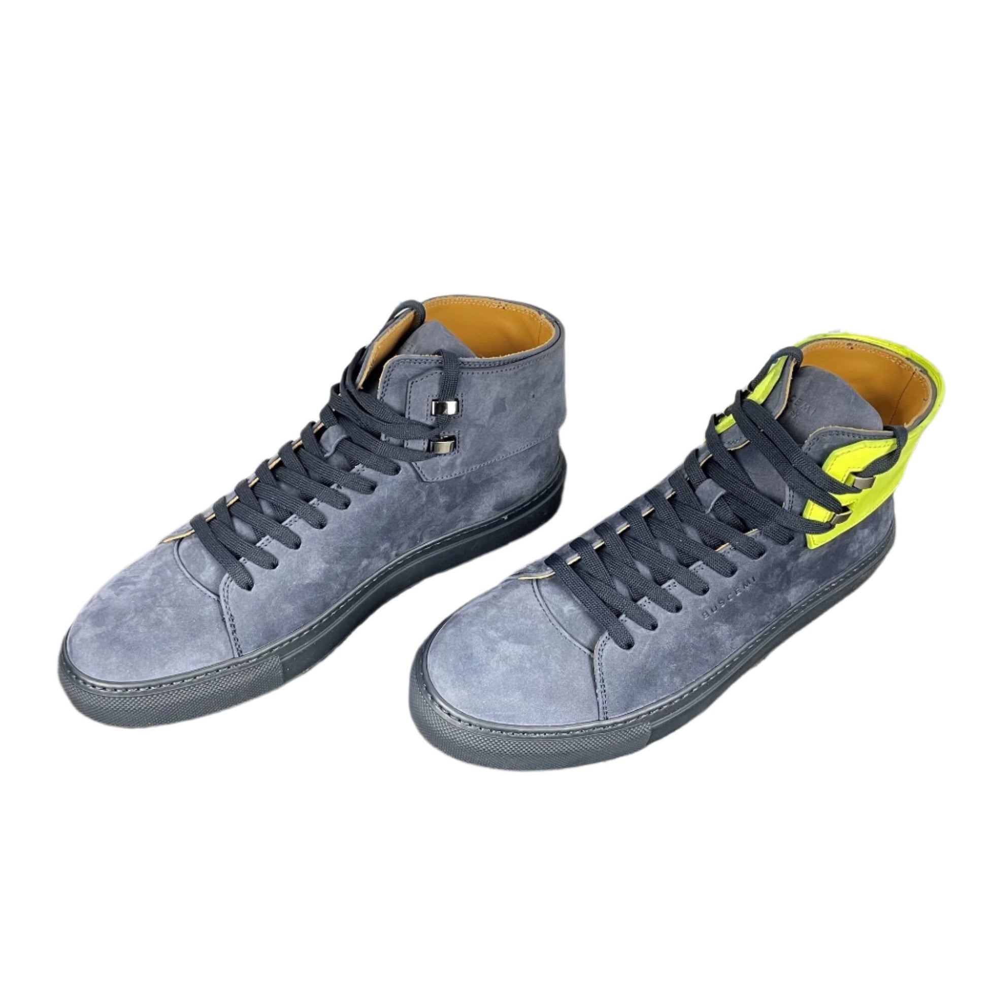 Buscemi Mens 100MM Flap Navy Nubuck Sneakers Sample | Positivo Clothing
