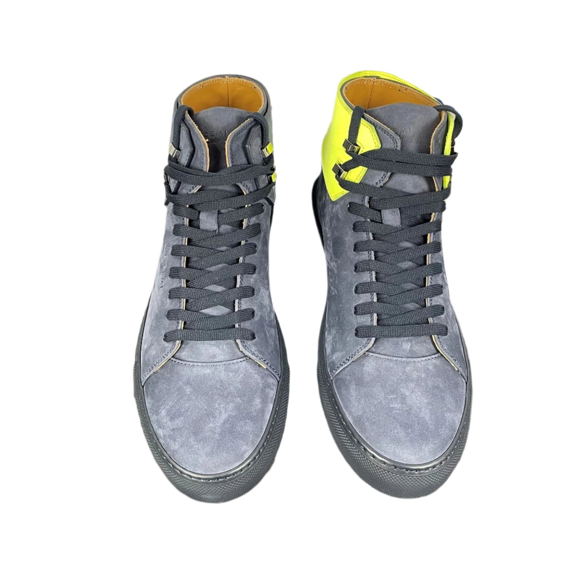 Buscemi Mens 100MM Flap Navy Nubuck Sneakers Sample | Positivo Clothing