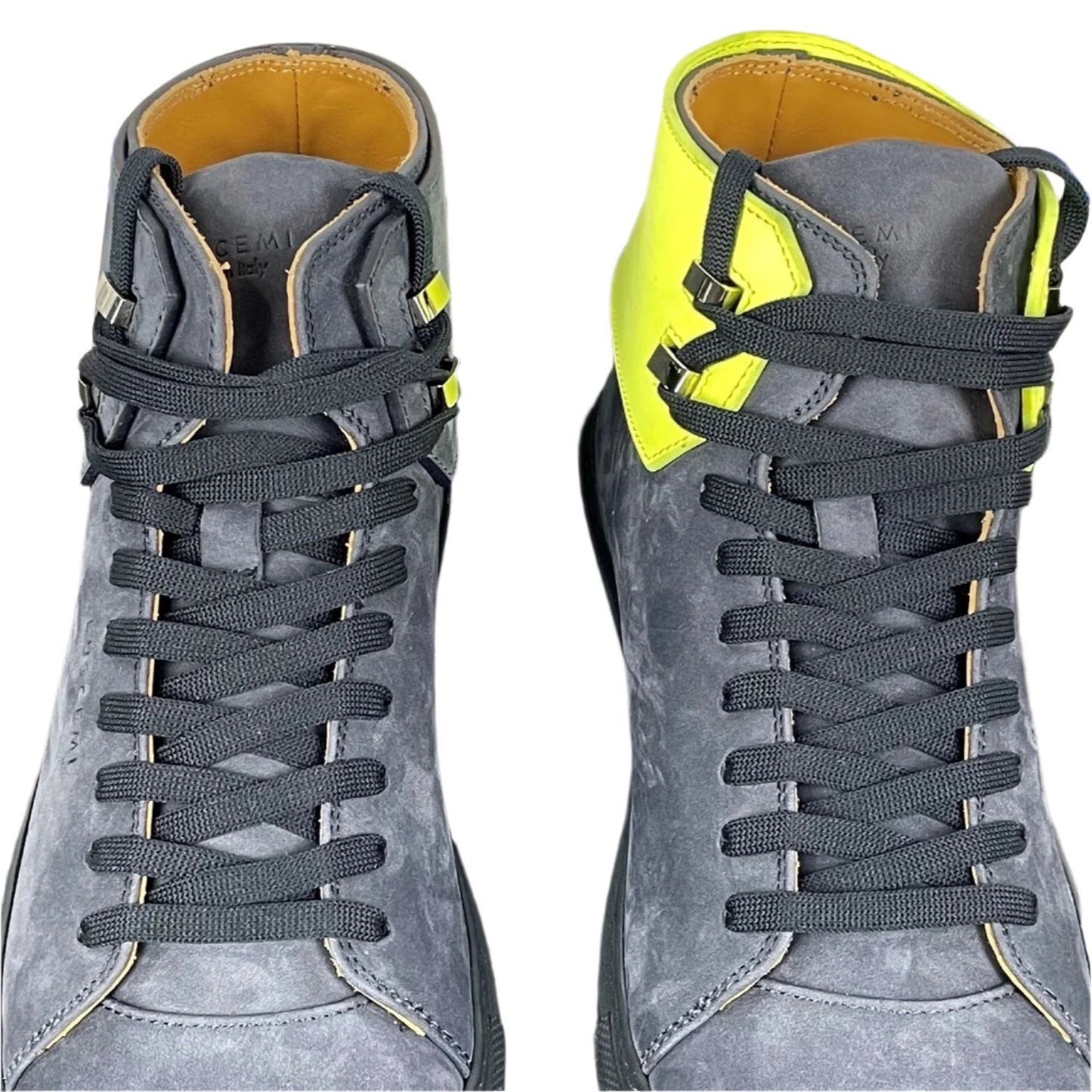 Buscemi Mens 100MM Flap Navy Nubuck Sneakers Sample