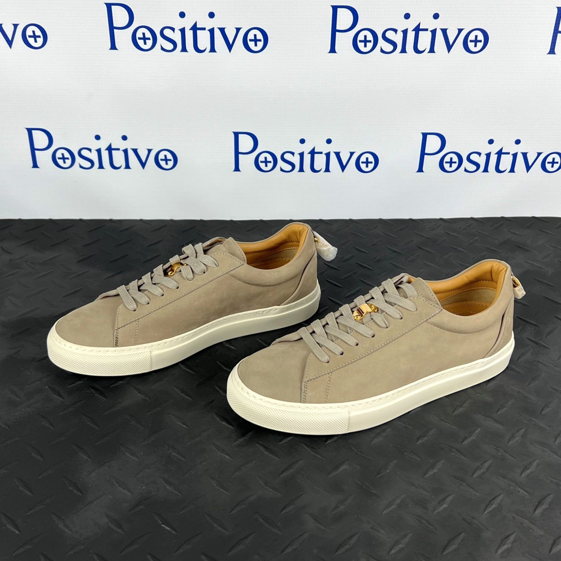Buscemi Womens Tennis Lock Fog Nubuck Sneakers SAMPLE | Positivo Clothing