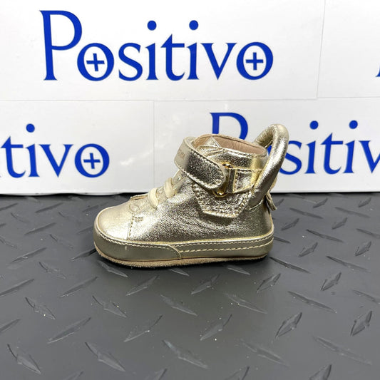 Buscemi 100MM Baby Gold Leather Sneakers | Positivo Clothing