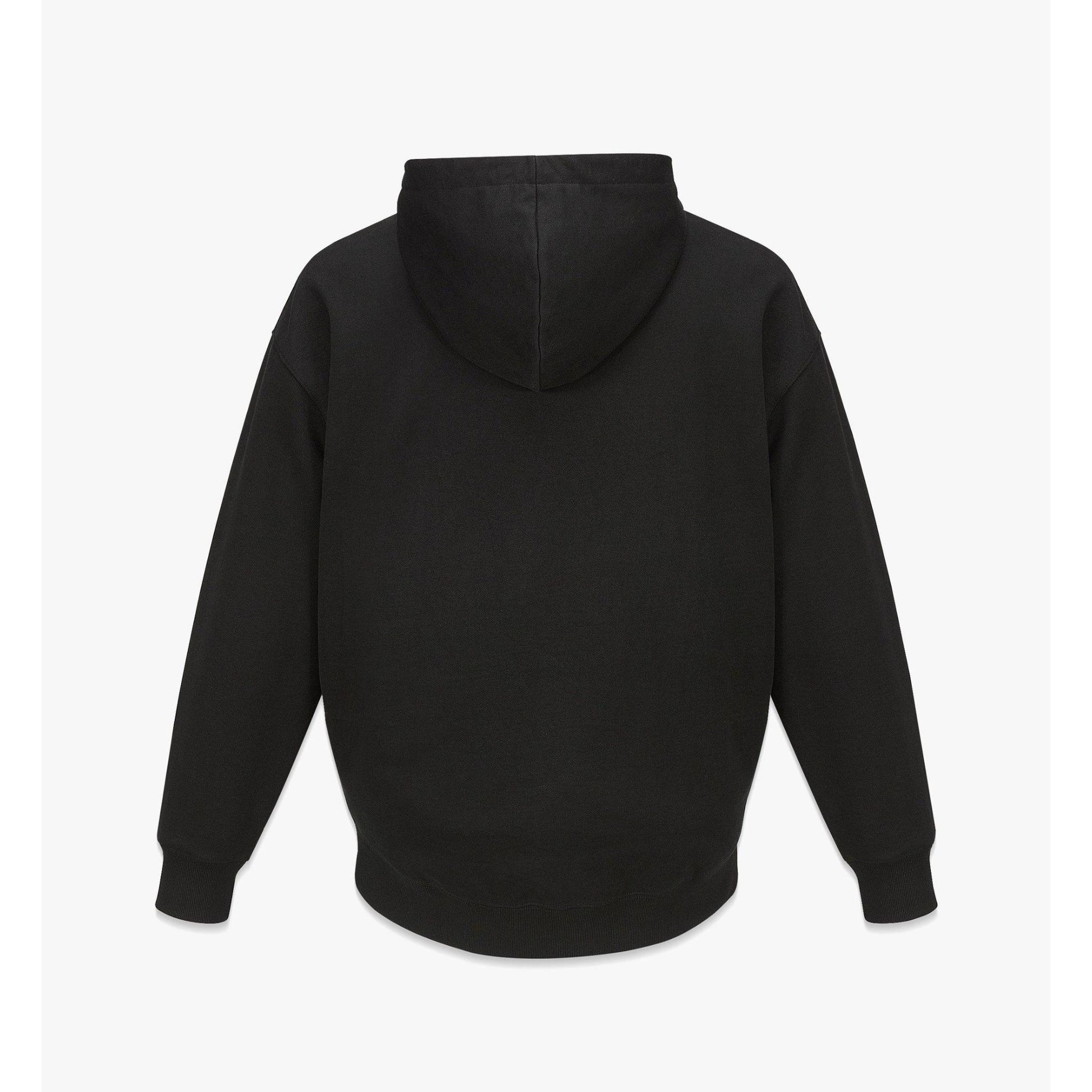 MCM Mens Classic Logo Black/Cognac Cotton Hoodie/Sweatshirt | Positivo Clothing