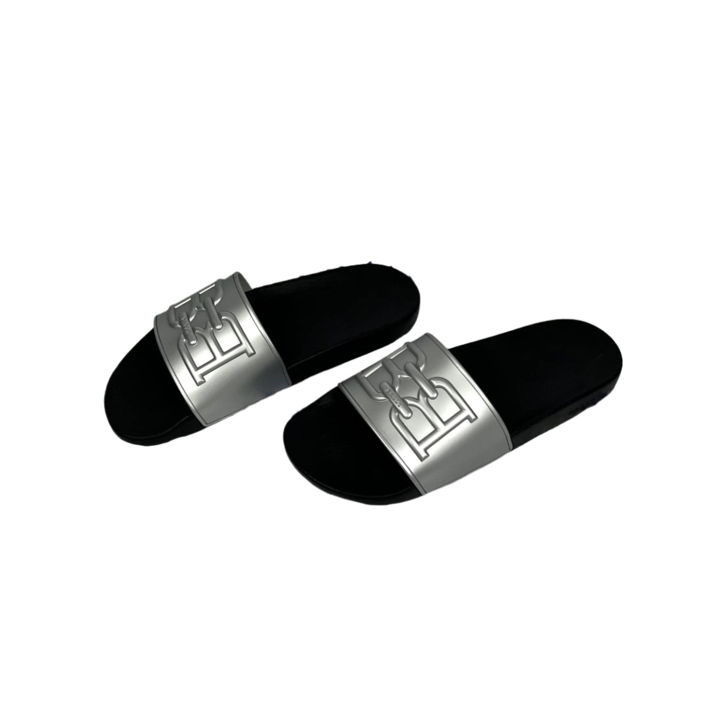 Bally Mens Scotty Silver Rubber Sandals | Positivo Clothing