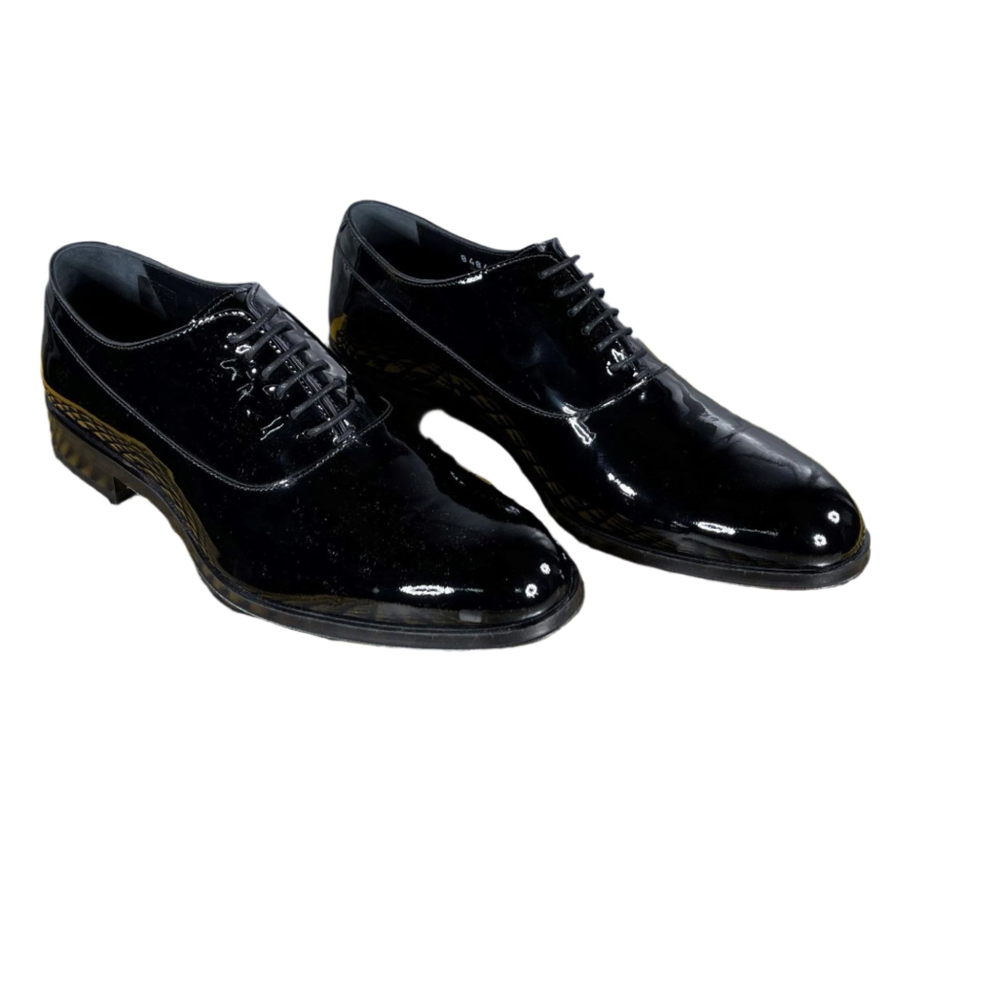 Paul Smith NOA01 Noam Black Patent Leather Oxfords | Positivo Clothing