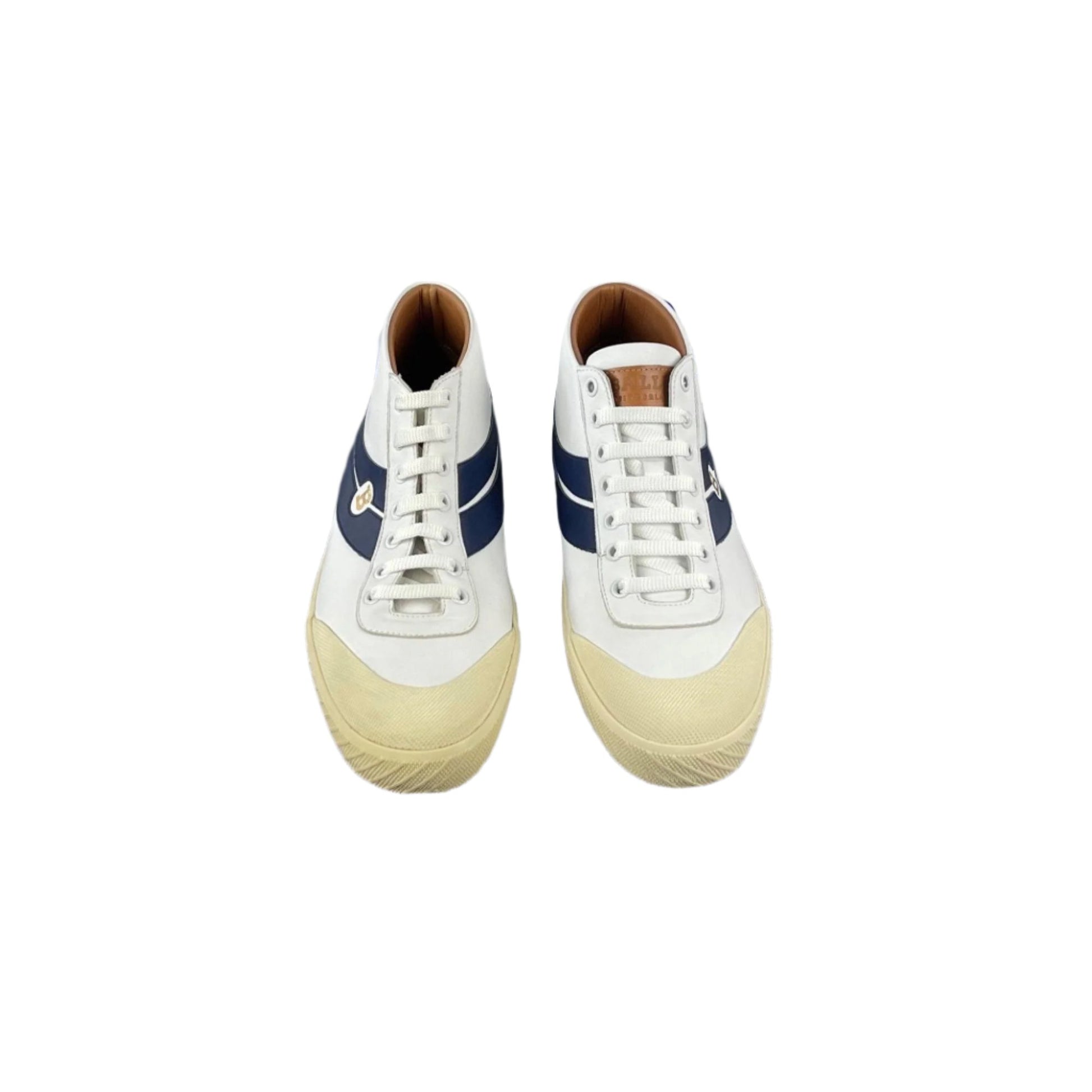 Bally Shetan White Leather Sneakers | Positivo Clothing