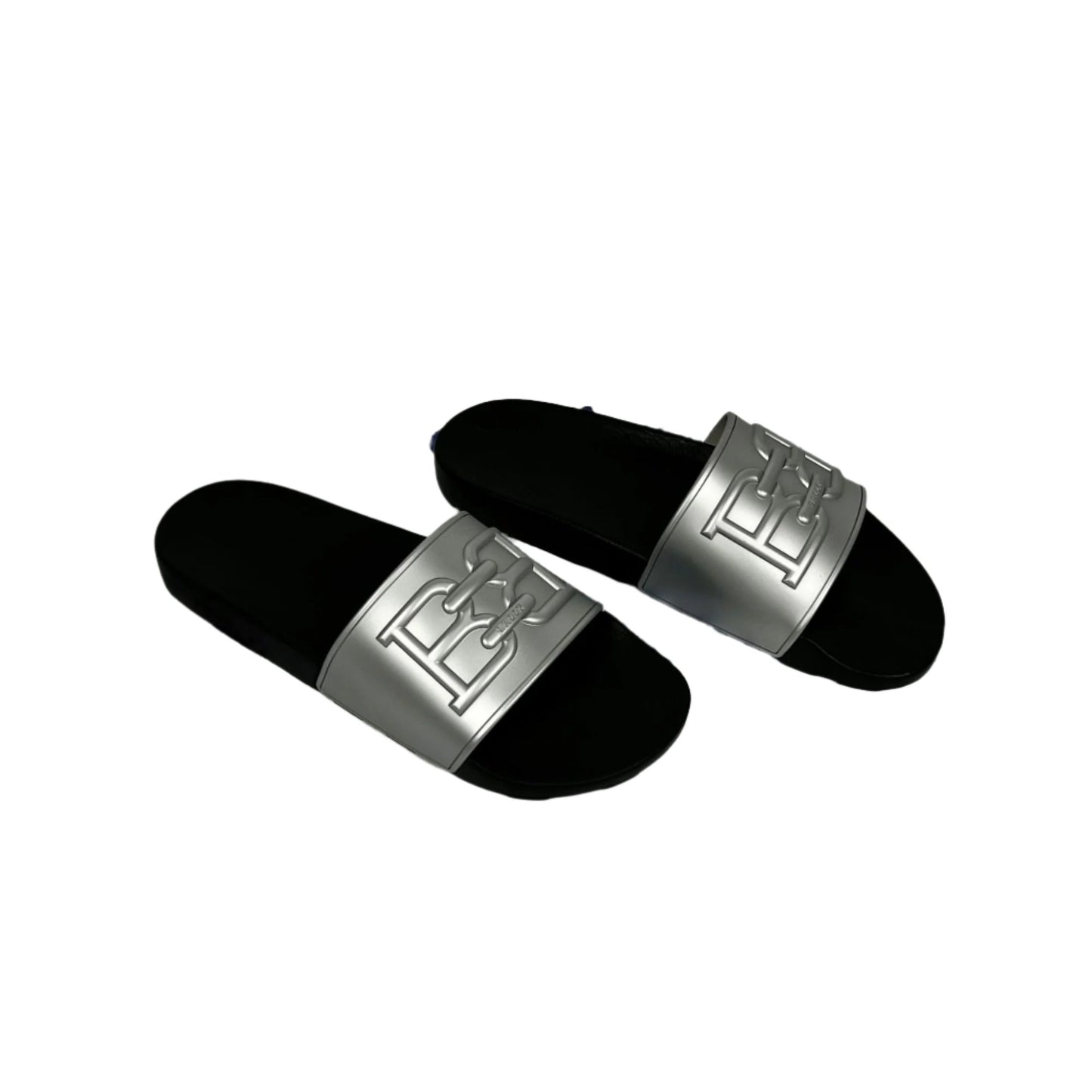 Bally Mens Scotty Silver Rubber Sandals | Positivo Clothing