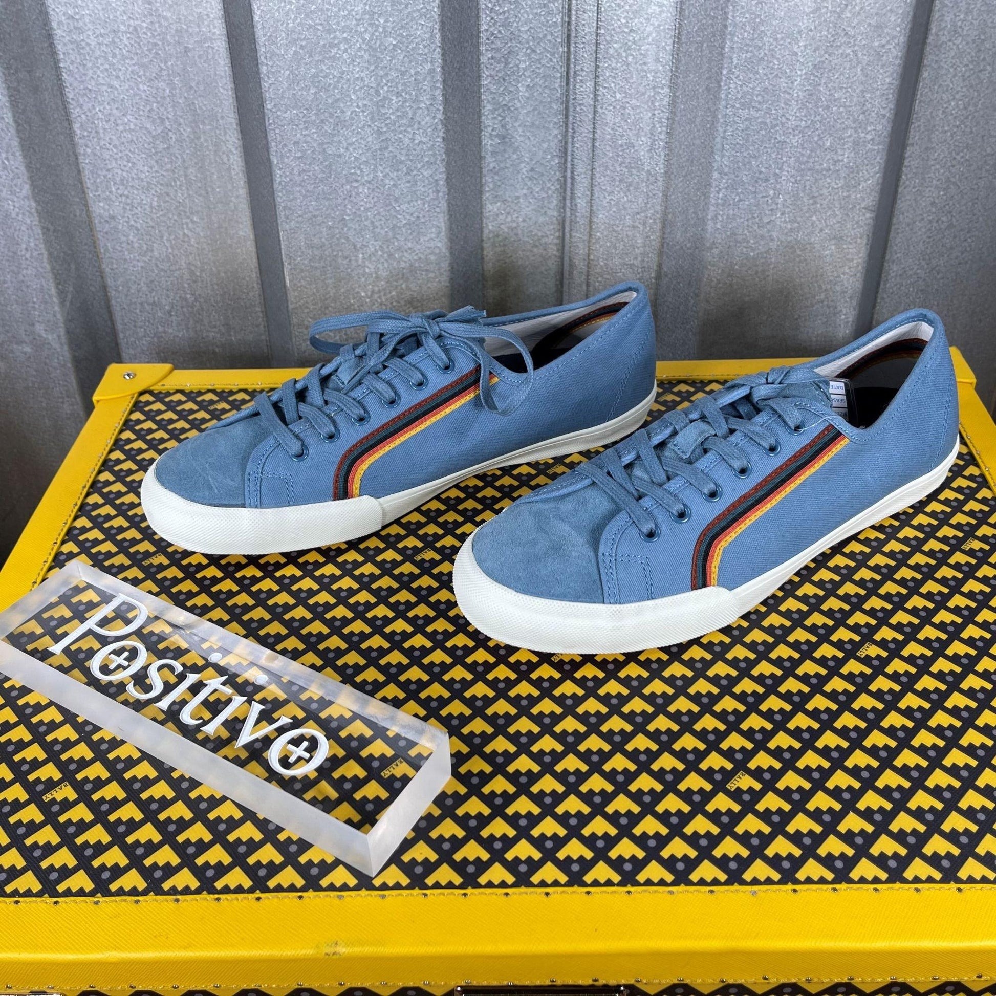 Paul Smith NEL05 Nelson Blue Sneakers DISPLAY | Positivo Clothing