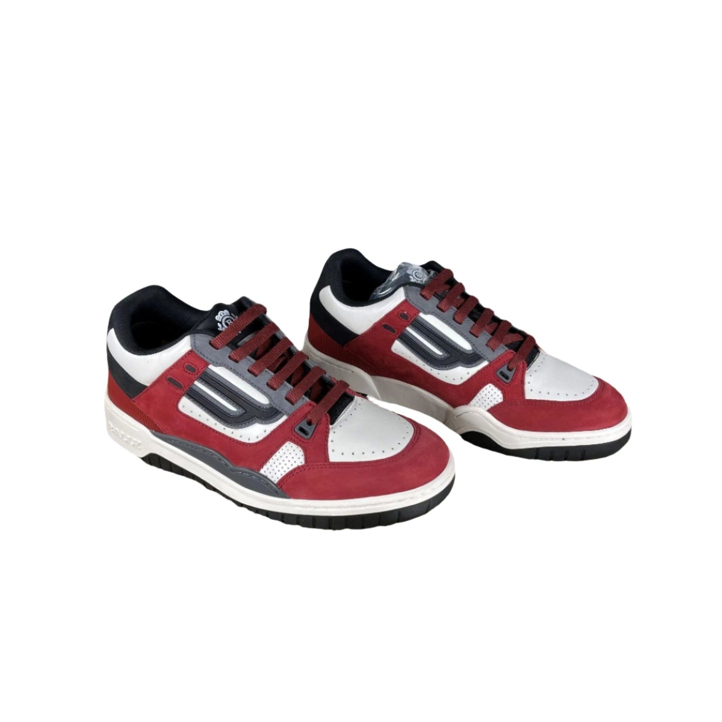 Bally Kuba Red Leather Low Top Sneakers | Positivo Clothing