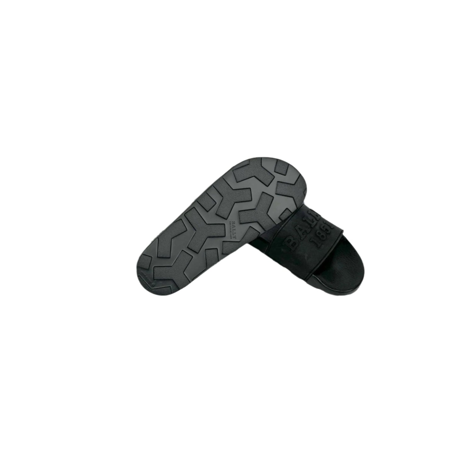 Bally Slaim Black Rubber Sandals