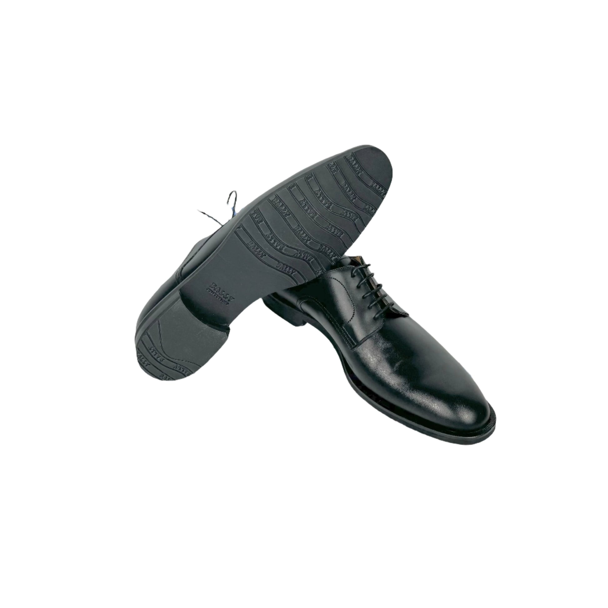 Bally Salfano Black Leather Derby - Positivo Clothing