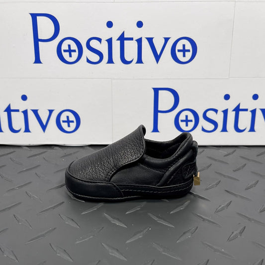 Buscemi 40MM Baby Alce/Flat Black Leather Sneakers | Positivo Clothing