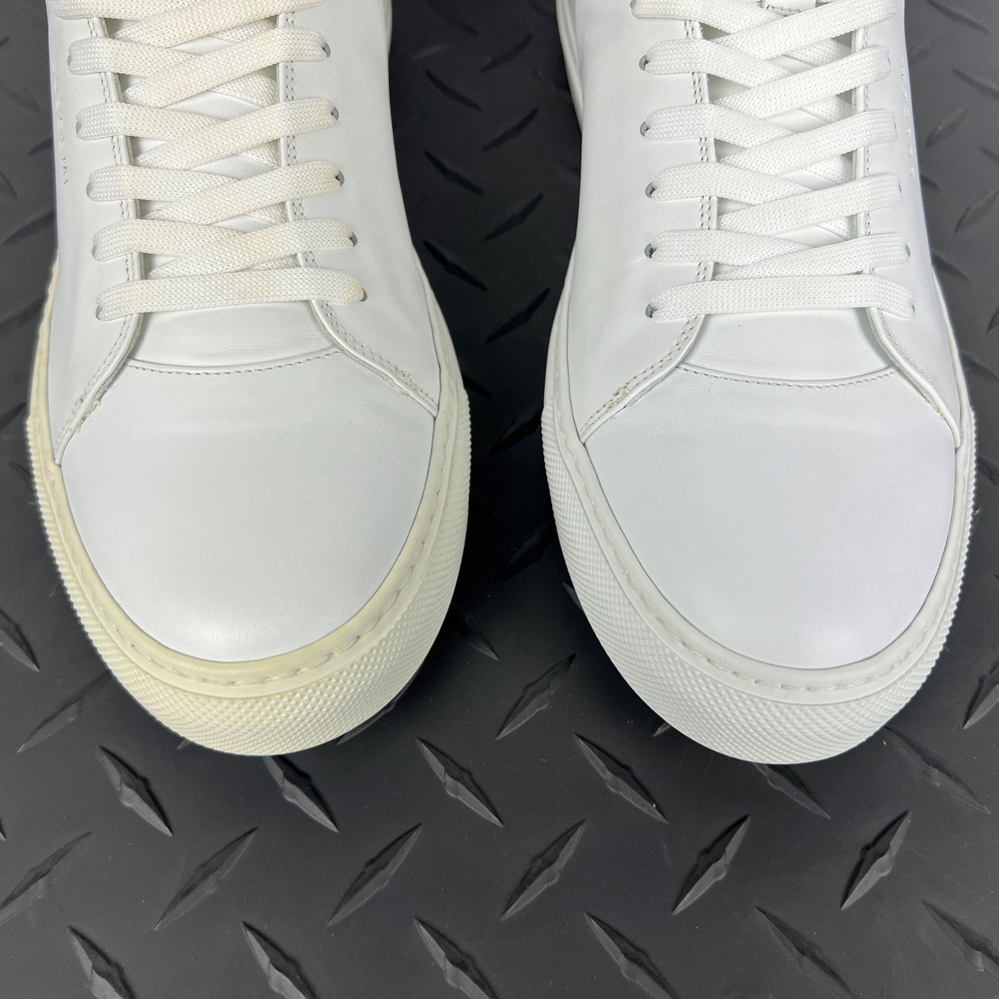 Buscemi Mens 100MM SPORT White Leather Sneakers | Positivo Clothing