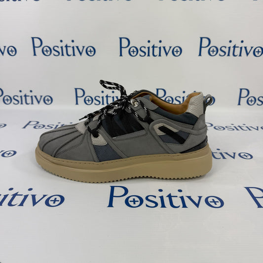 Buscemi Duck Boot MIx Nabuk Alce Grey Leather Sneakers | Positivo Clothing