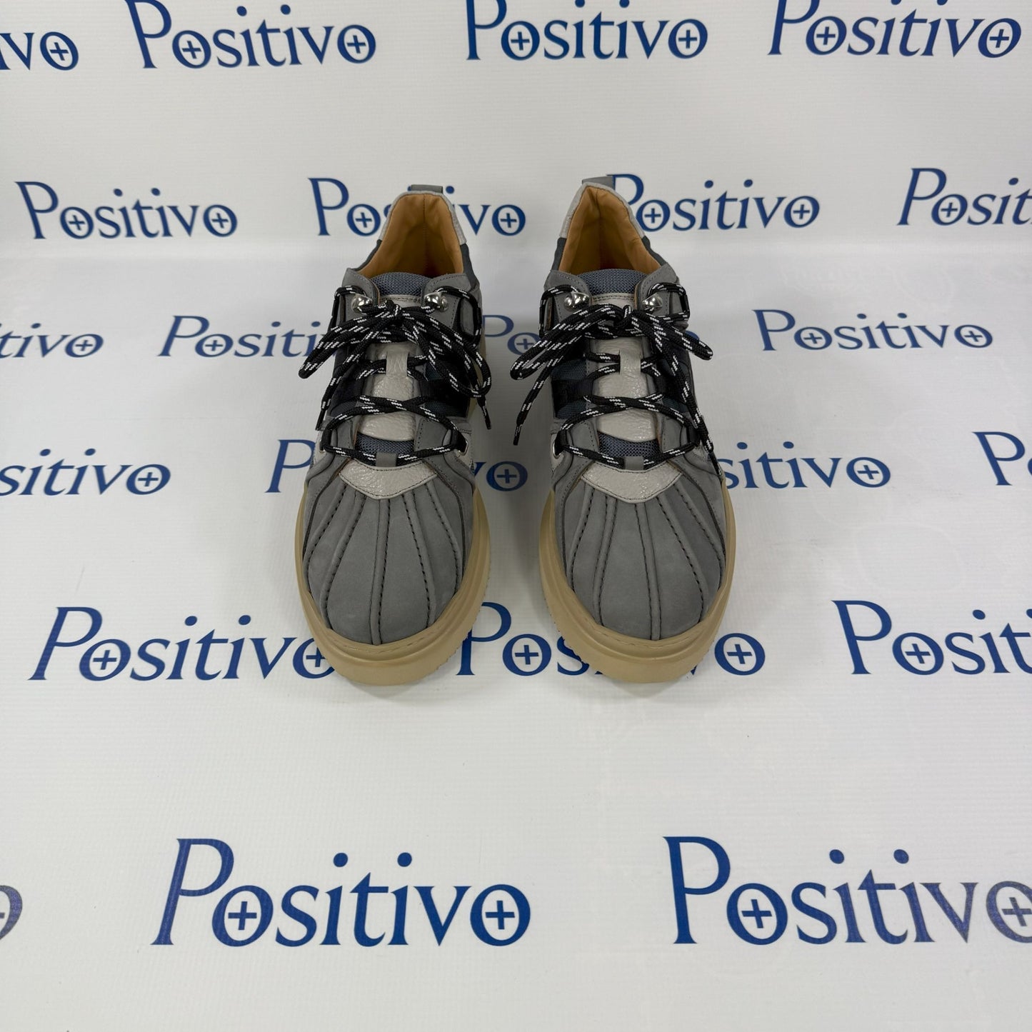 Buscemi Duck Boot MIx Nabuk Alce Grey Leather Sneakers | Positivo Clothing