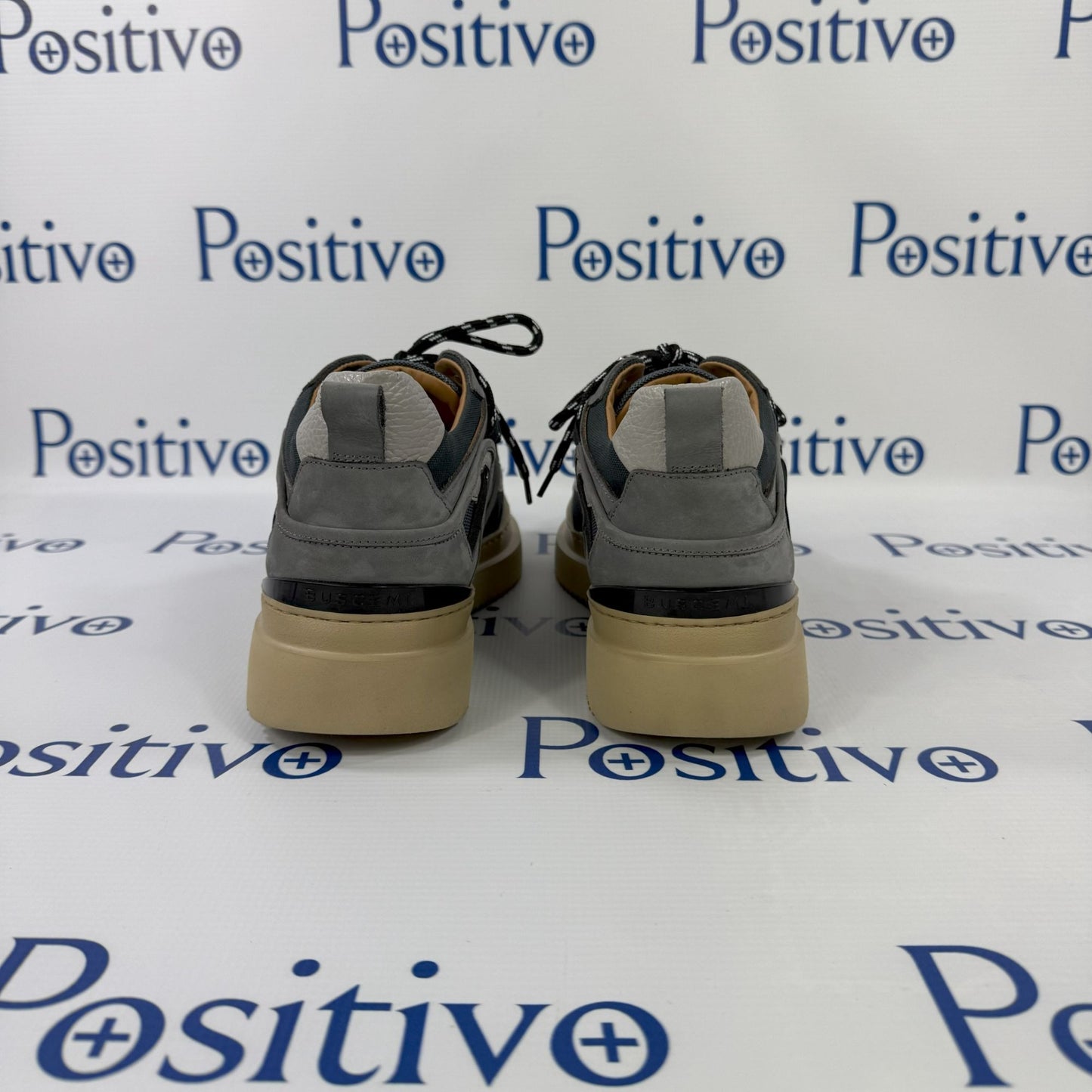 Buscemi Duck Boot MIx Nabuk Alce Grey Leather Sneakers | Positivo Clothing