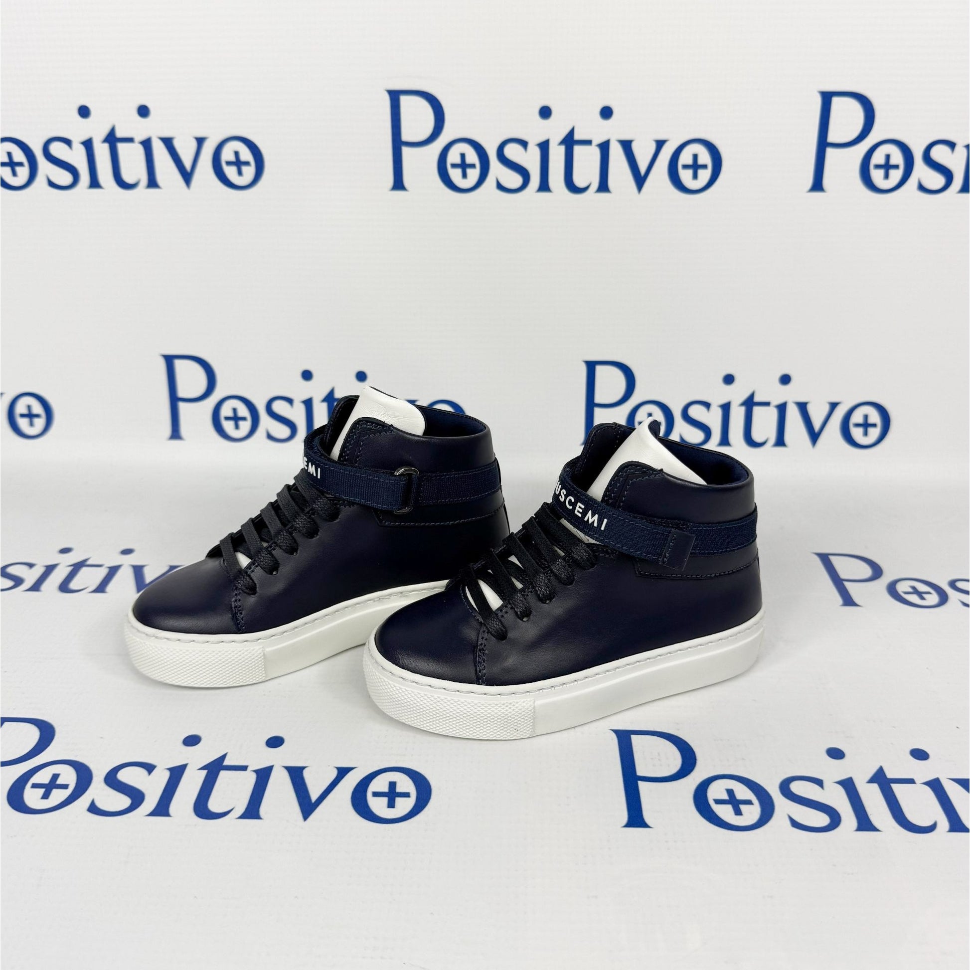 Buscemi 100MM Kid Sport Oceano Leather Sneakers | Positivo Clothing