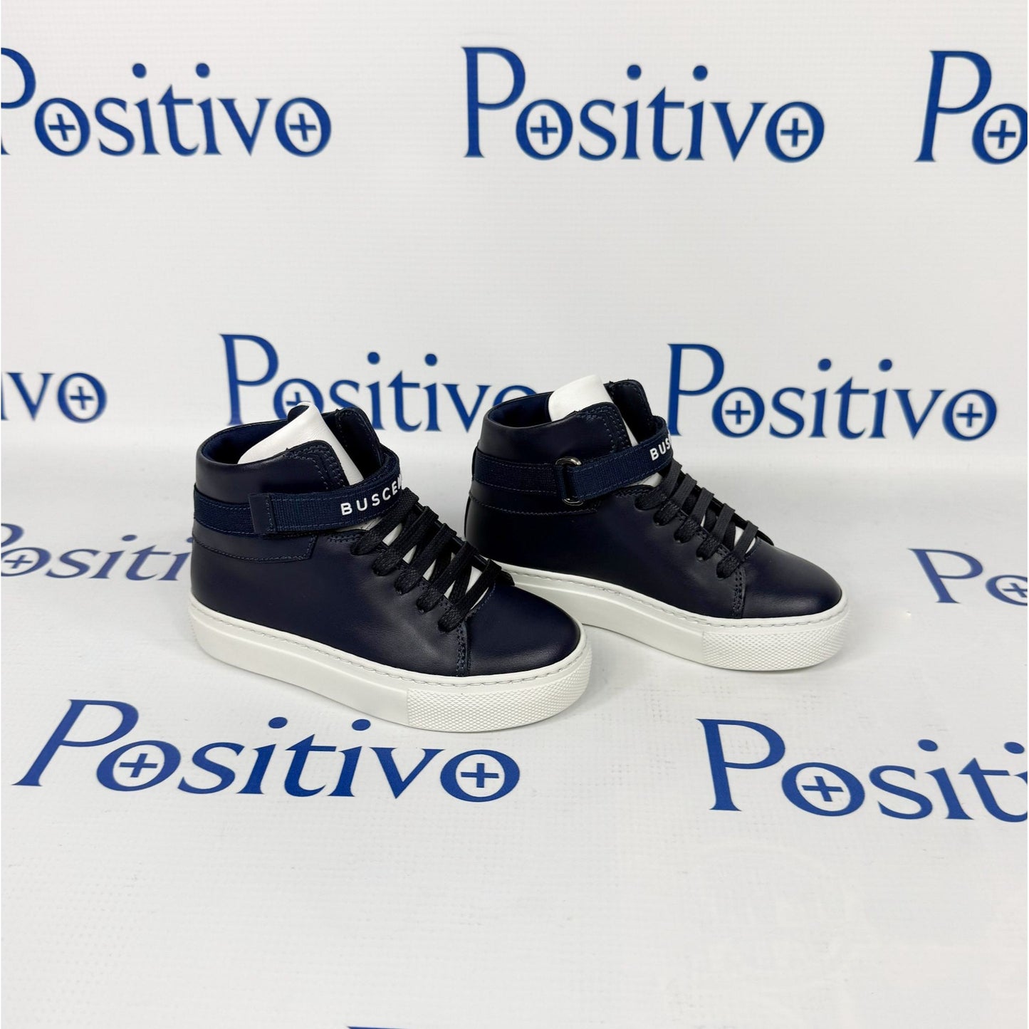 Buscemi 100MM Kid Sport Oceano Leather Sneakers | Positivo Clothing