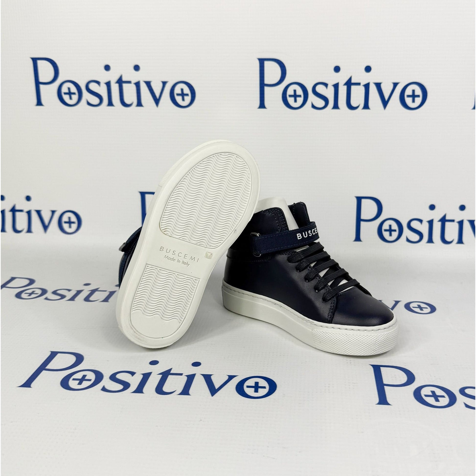Buscemi 100MM Kid Sport Oceano Leather Sneakers | Positivo Clothing