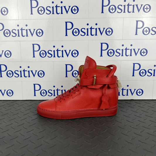 Buscemi 100MM Alta Red Leather Sneaker | Positivo Clothing
