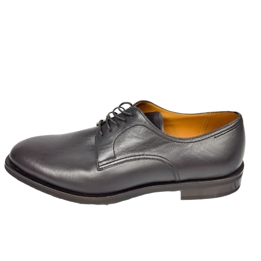 Bally Salfano Chocolate Leather Derby Shoes w/ Defect