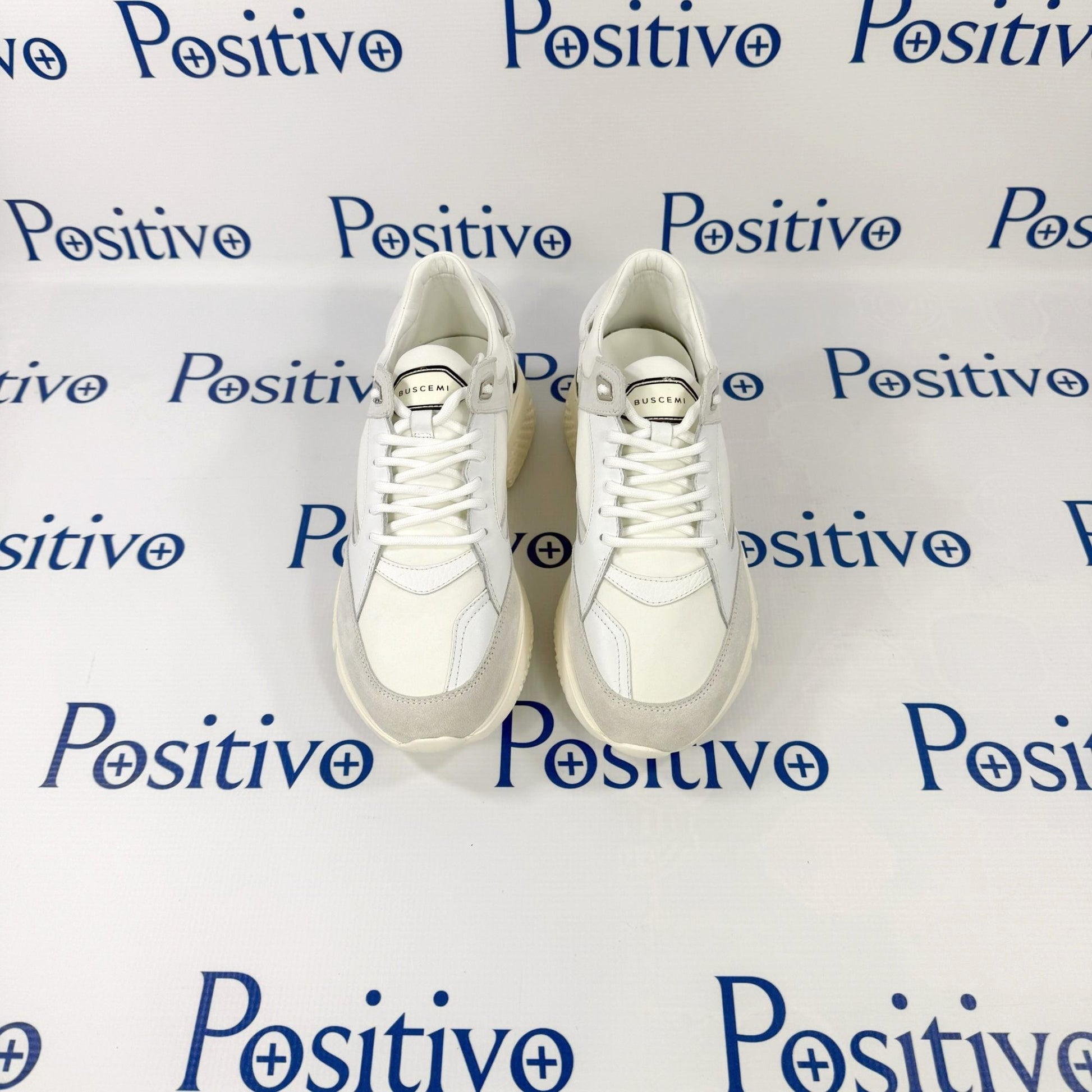 Buscemi Veloce Mix Alce Bianco Ottico Suede Neoprene Sneakers | Positivo Clothing