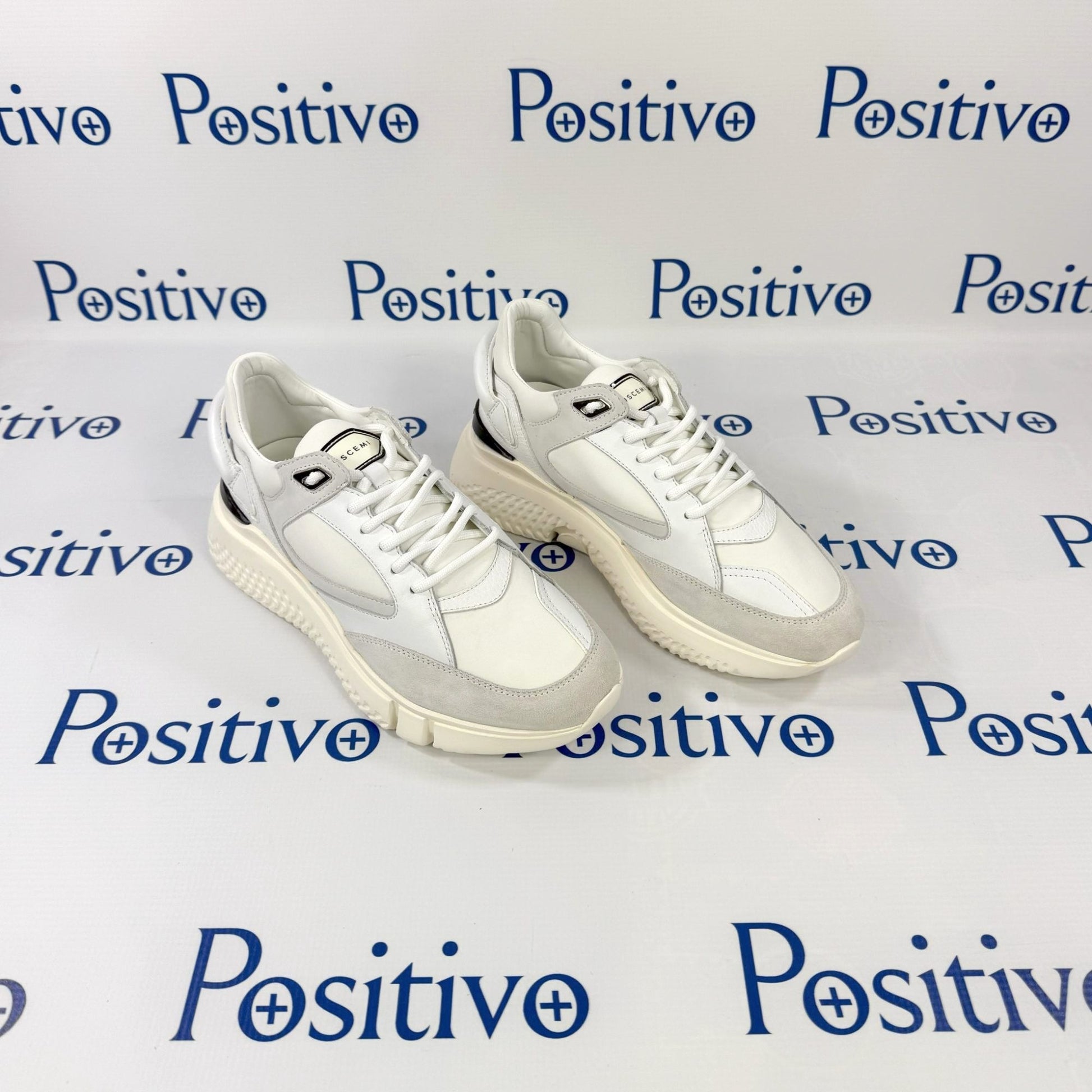 Buscemi Veloce Mix Alce Bianco Ottico Suede Neoprene Sneakers | Positivo Clothing