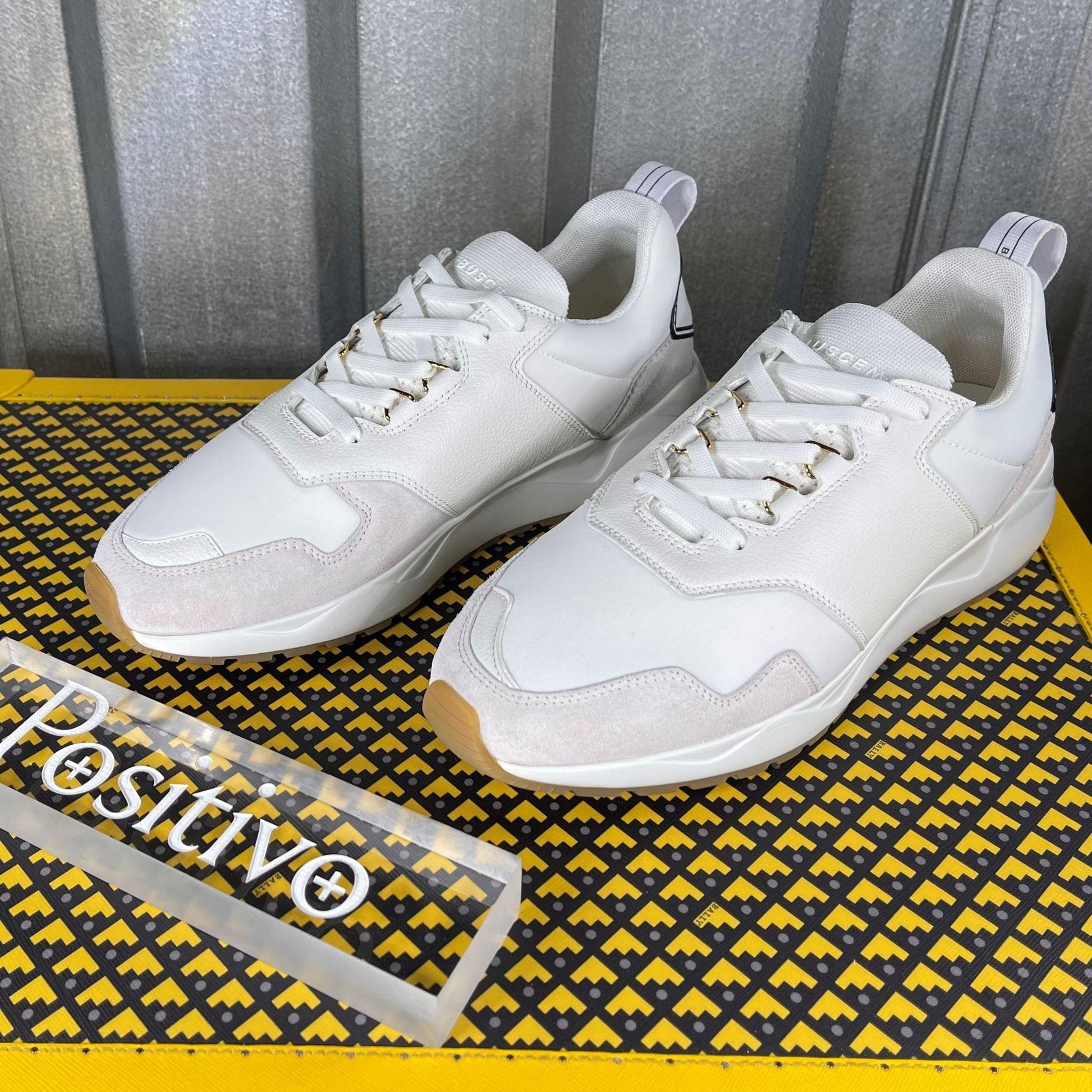 Buscemi Ventura White Leather Sneakers | Positivo Clothing