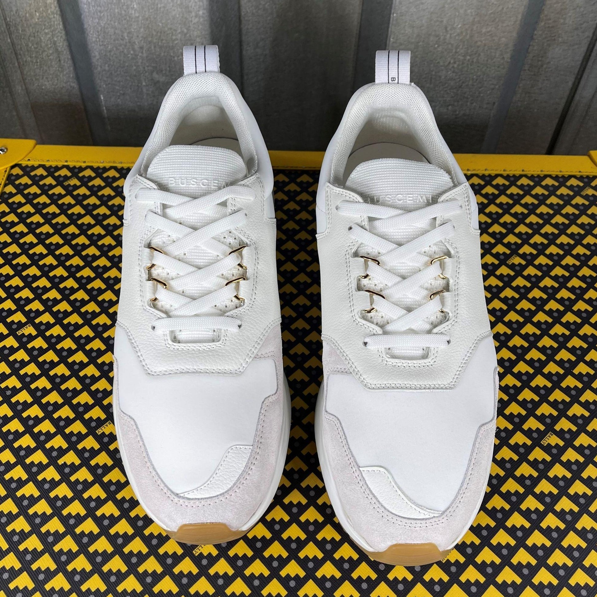 Buscemi Ventura White Leather Sneakers | Positivo Clothing