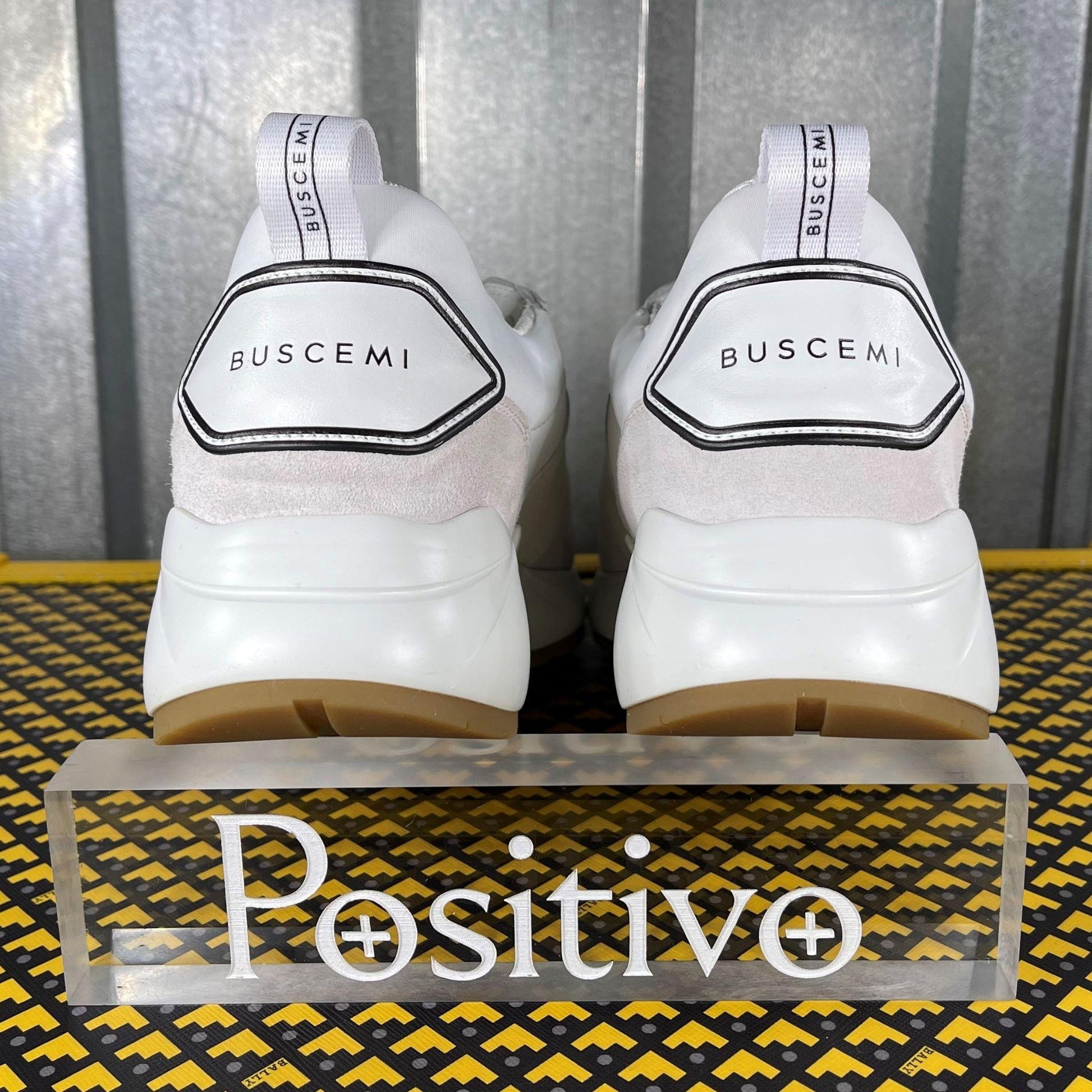 Buscemi Ventura White Leather Sneakers | Positivo Clothing