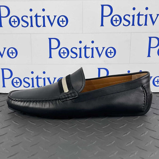 Bally Waltec Black Calf Leather Drivers | Positivo Clothing