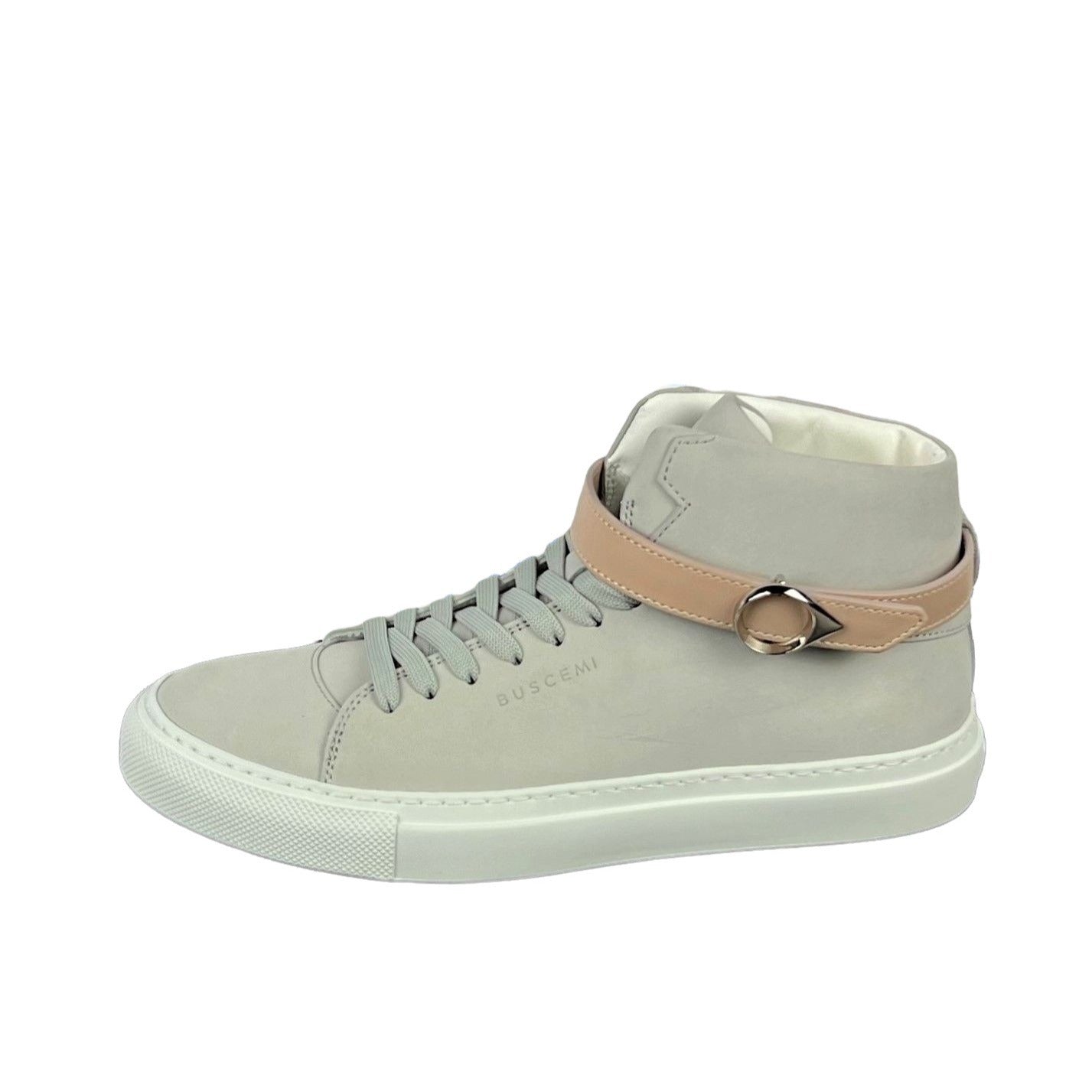 Buscemi Womens 100MM Belt Grey Leather Sneaker SAMPLE | Positivo Clothing