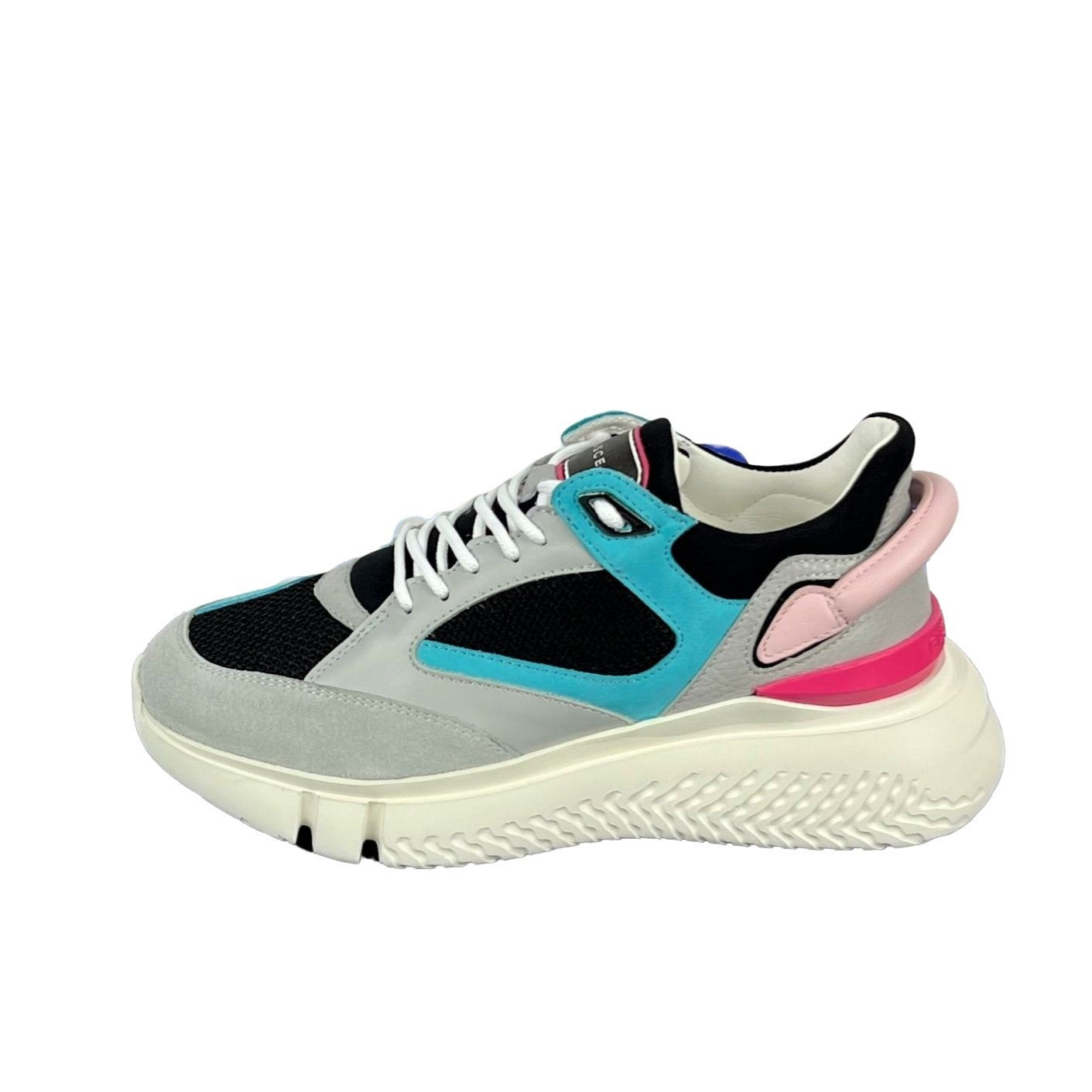 Buscemi Womens Veloce Grey Trio Leather Sneakers SAMPLE | Positivo Clothing