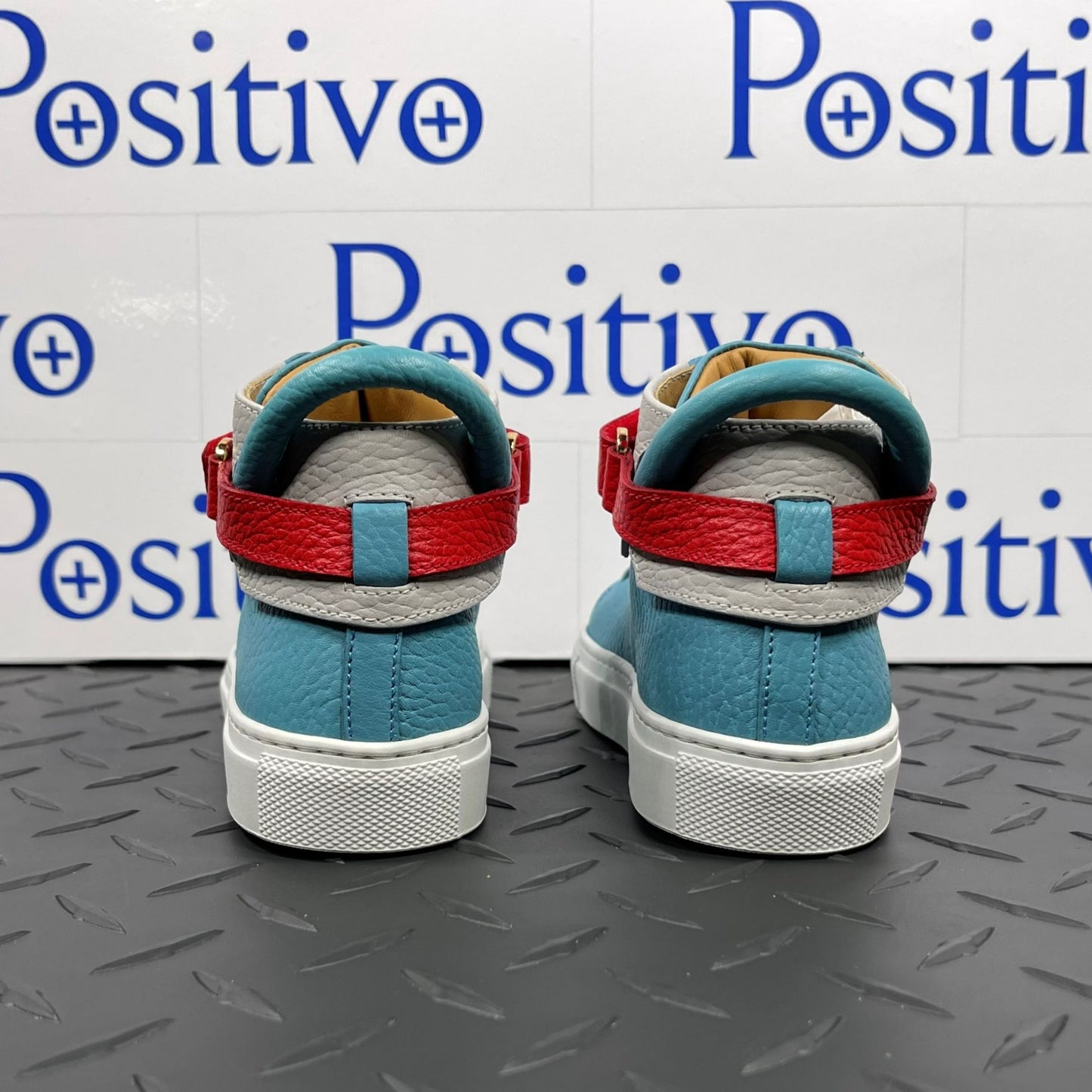 Buscemi 100MM Kid Oxygen Tricolor Leather Sneakers