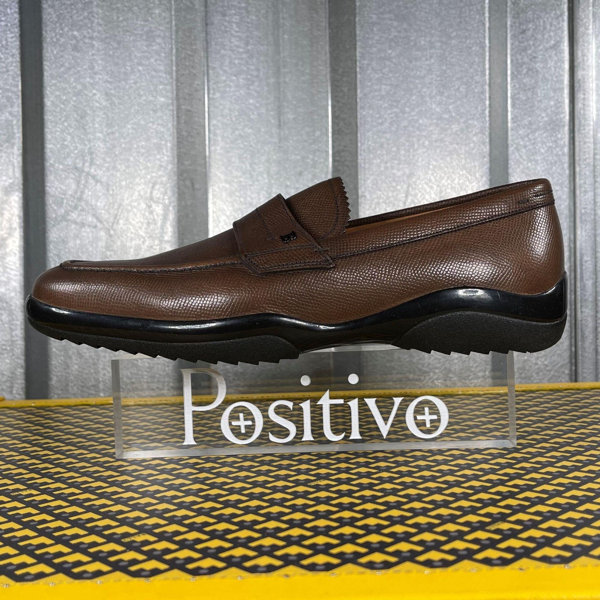 Bally Milno Coffee Leather Loafers | Positivo Clothing