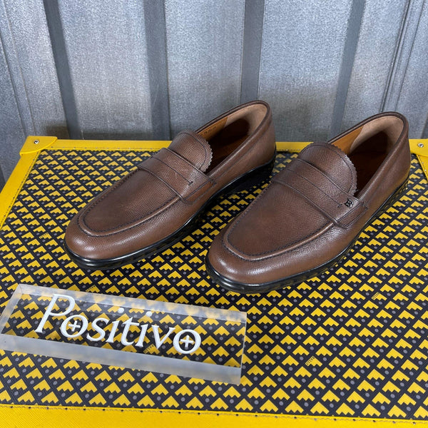 Bally Milno Coffee Leather Loafers | Positivo Clothing