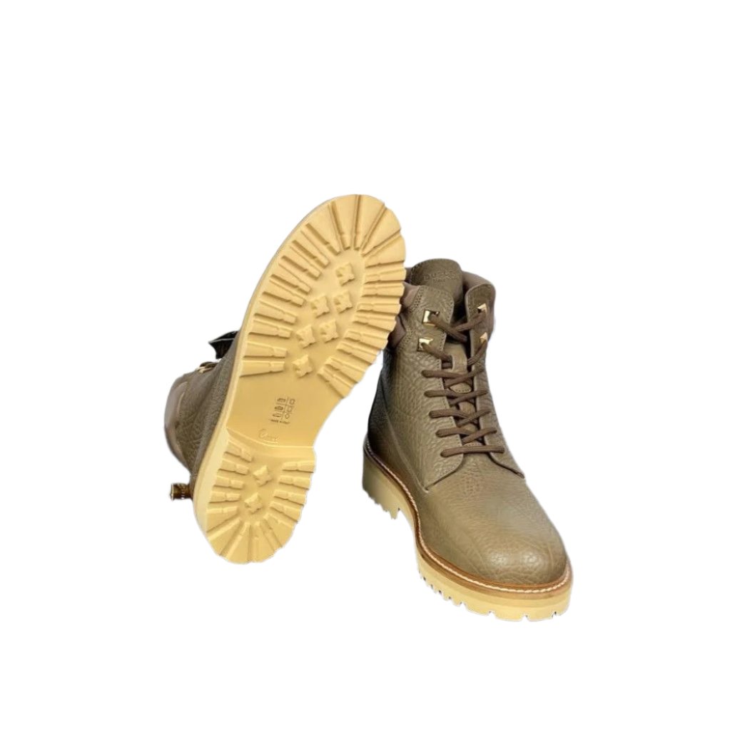 Buscemi Site Boot Tapiro Dove Grey Leather Boots | Positivo Clothing