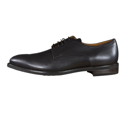 Bally Salfano Chocolate Leather Derby Shoes - Positivo Clothing
