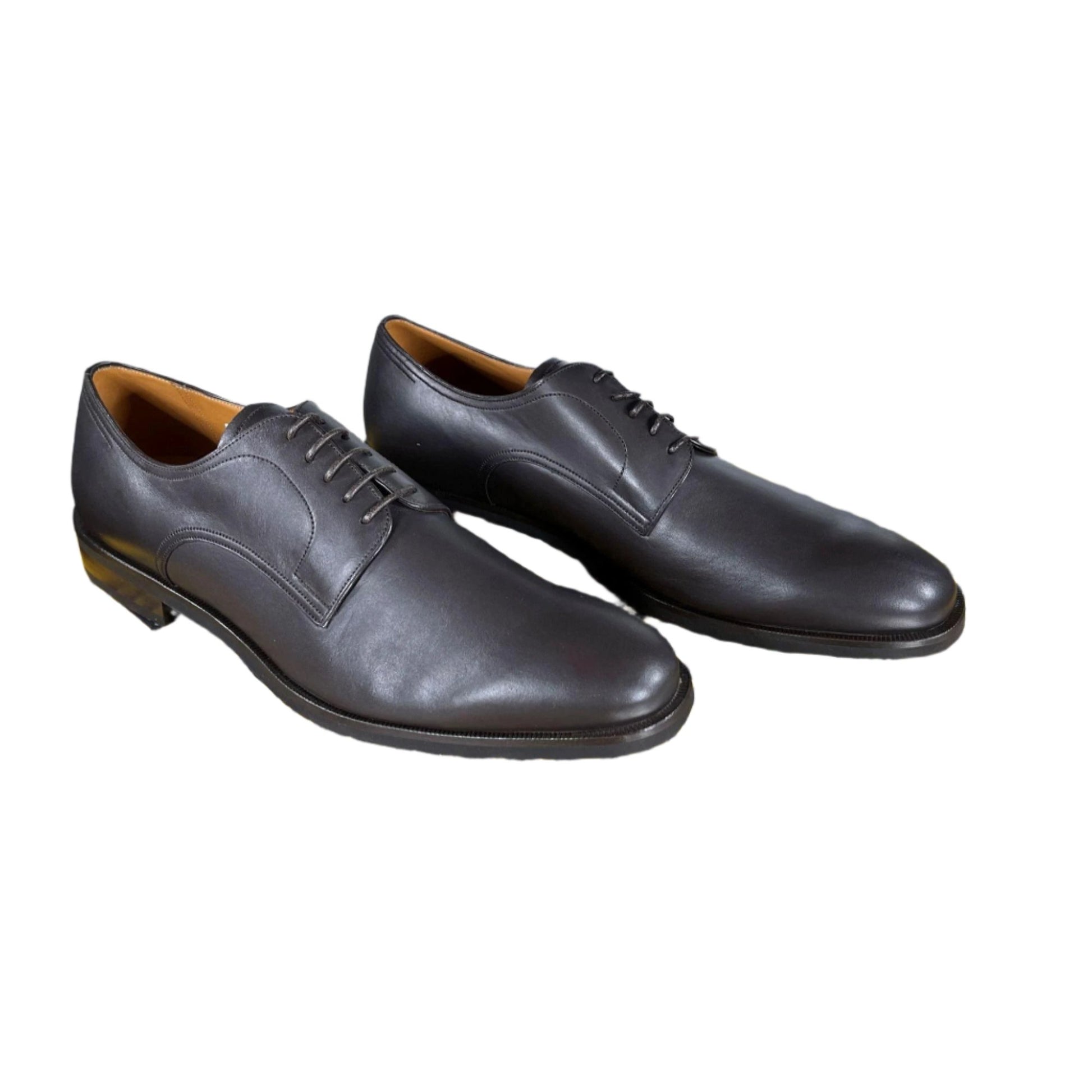 Bally Salfano Chocolate Leather Derby Shoes - Positivo Clothing