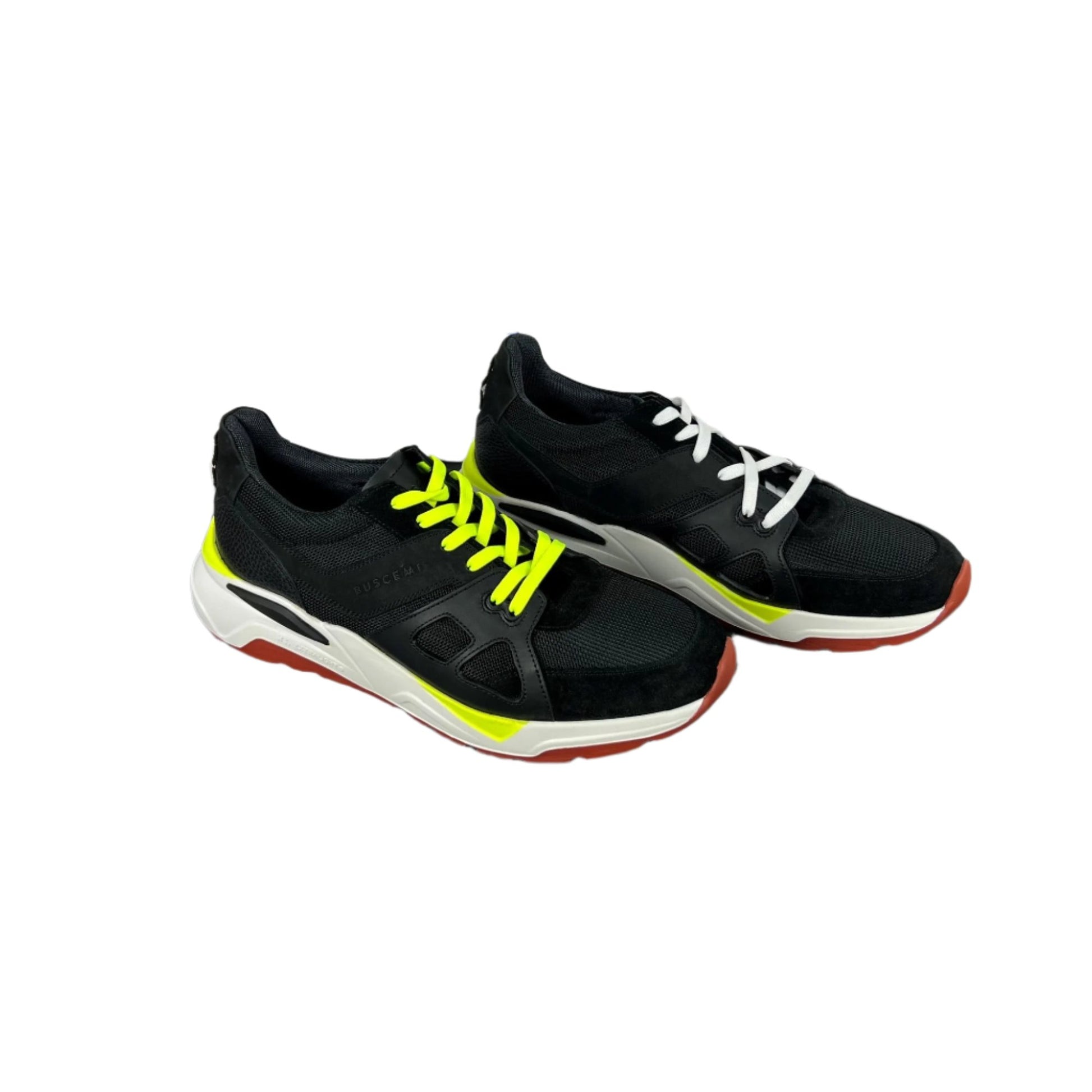 Buscemi Mens B Runner Black Leather Sneakers SAMPLE | Positivo Clothing