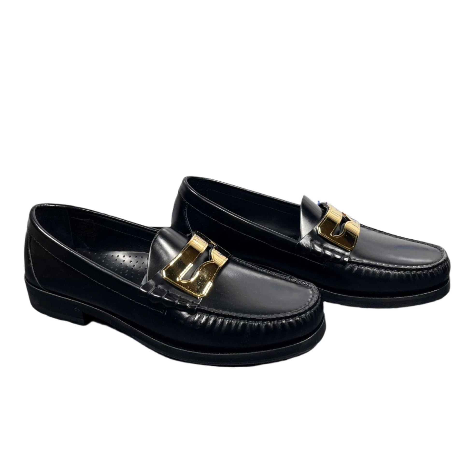 Buscemi Mens Town Loafer Black Leather Loafers | Positivo Clothing