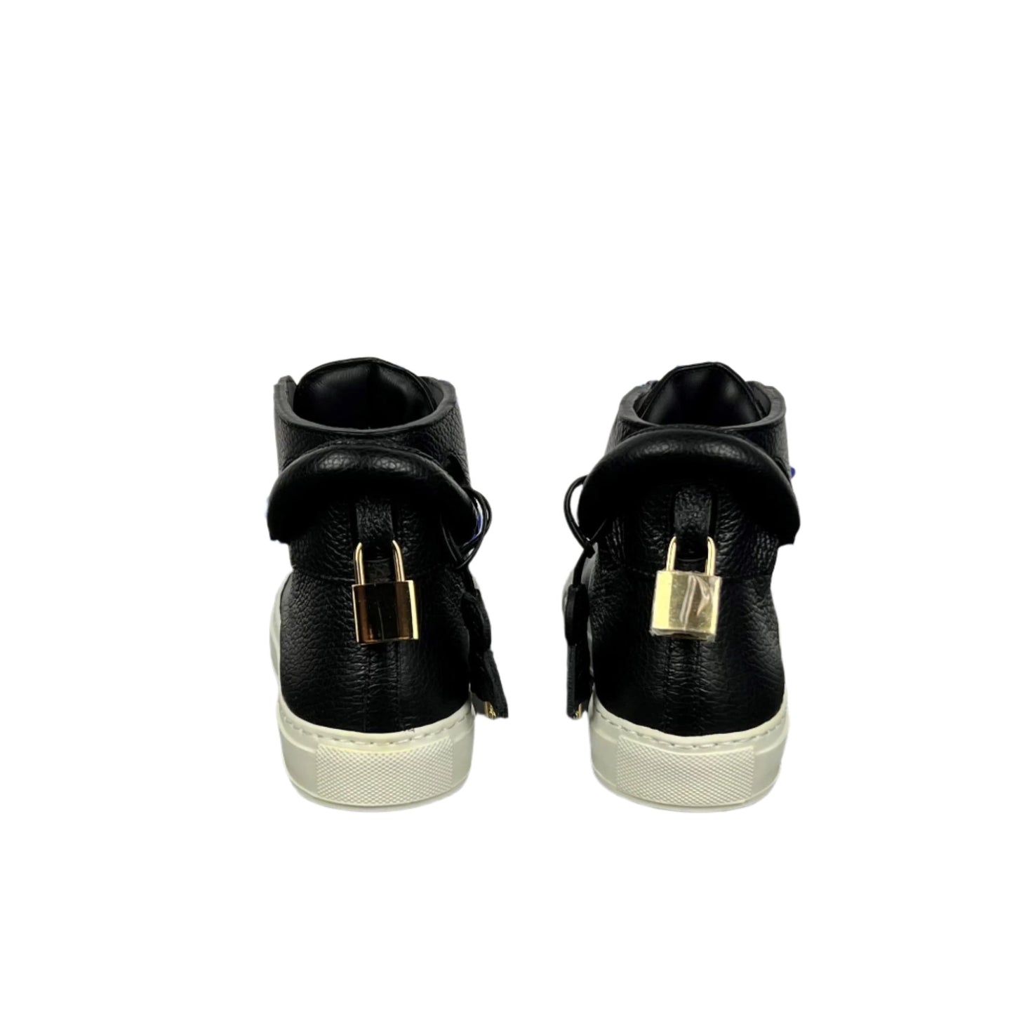 Buscemi Mens 125MM Black/White Leather Sneakers SAMPLE | Positivo Clothing