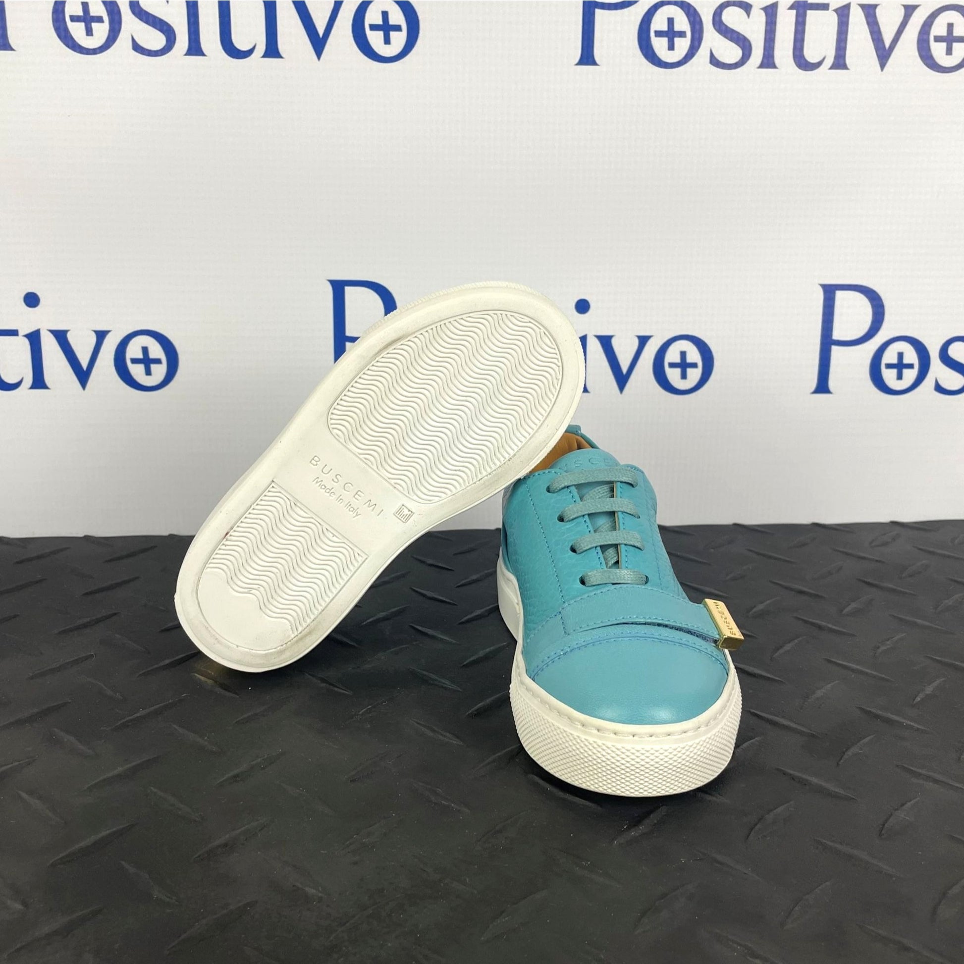 Buscemi 50MM Kid Oxygen Leather Sneakers | Positivo Clothing