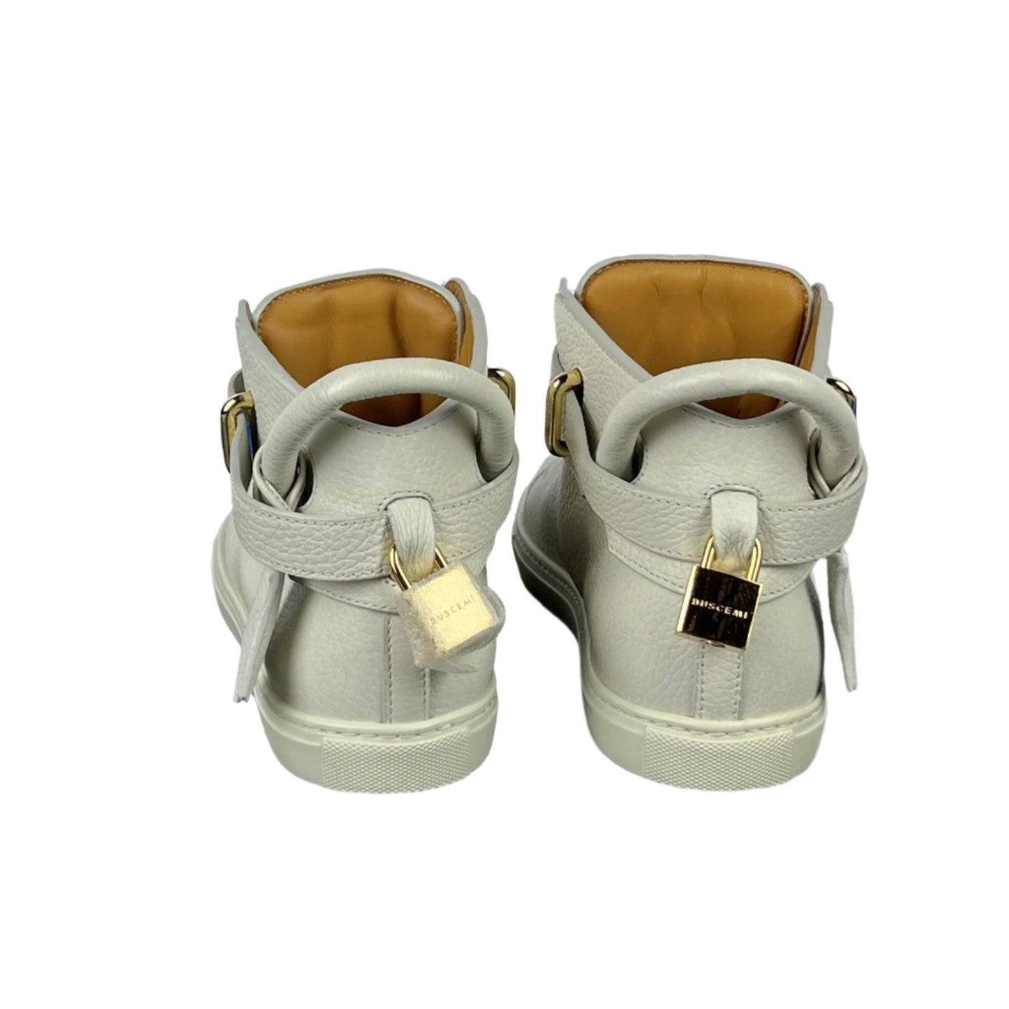 Buscemi Mens 100MM Off White Leather Sneakers SAMPLE | Positivo Clothing