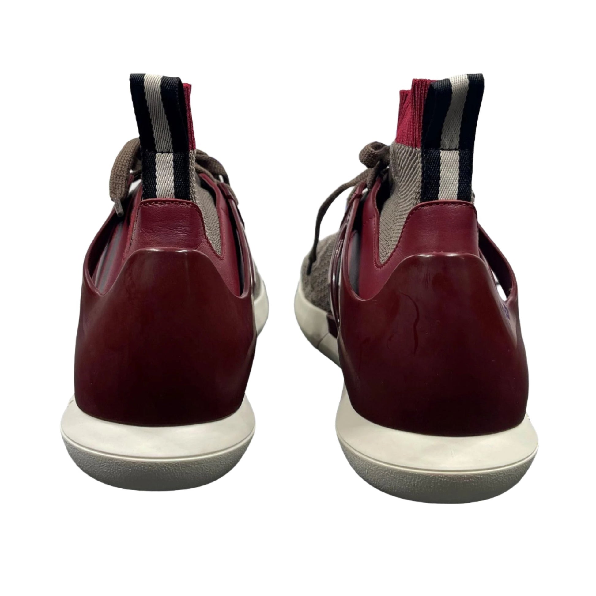 Bally Avallo Red Leather/Textile Sneakers | Positivo Clothing